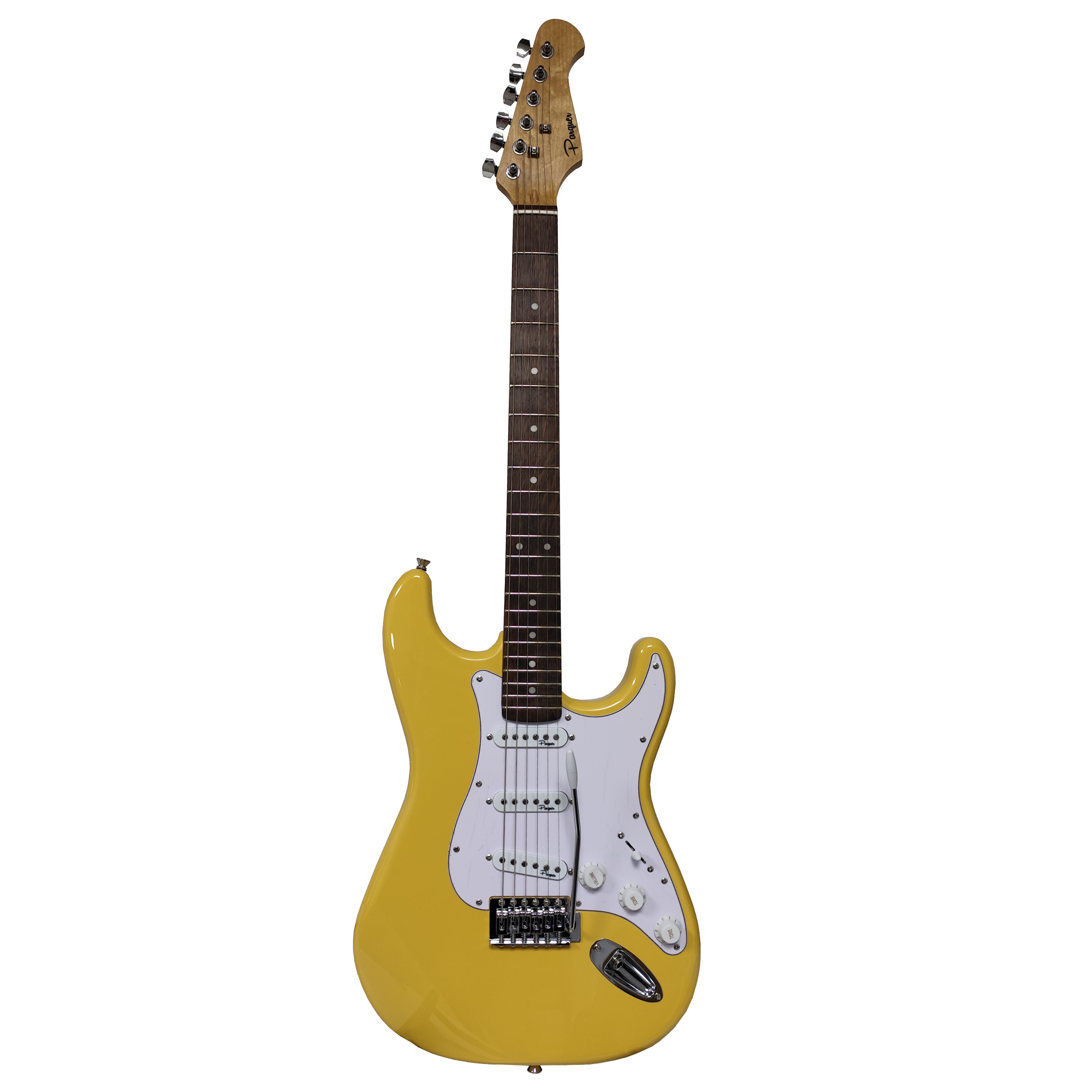 Guitarra Eléctrica Parquer Stratocaster Amarilla con Funda