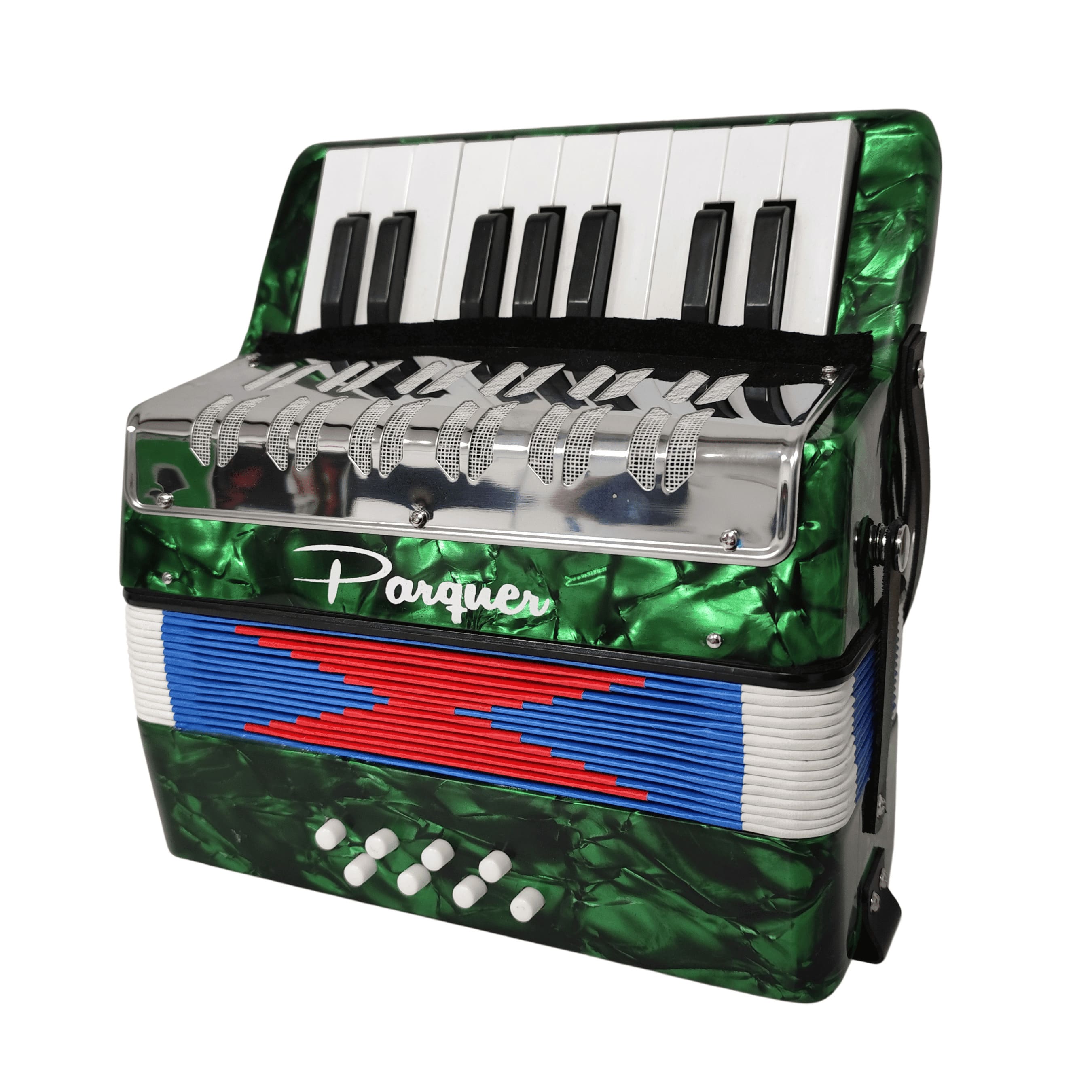 Acordeon Para Niños Marca Parquer Uc-104 17 Teclas y 8 Bajos