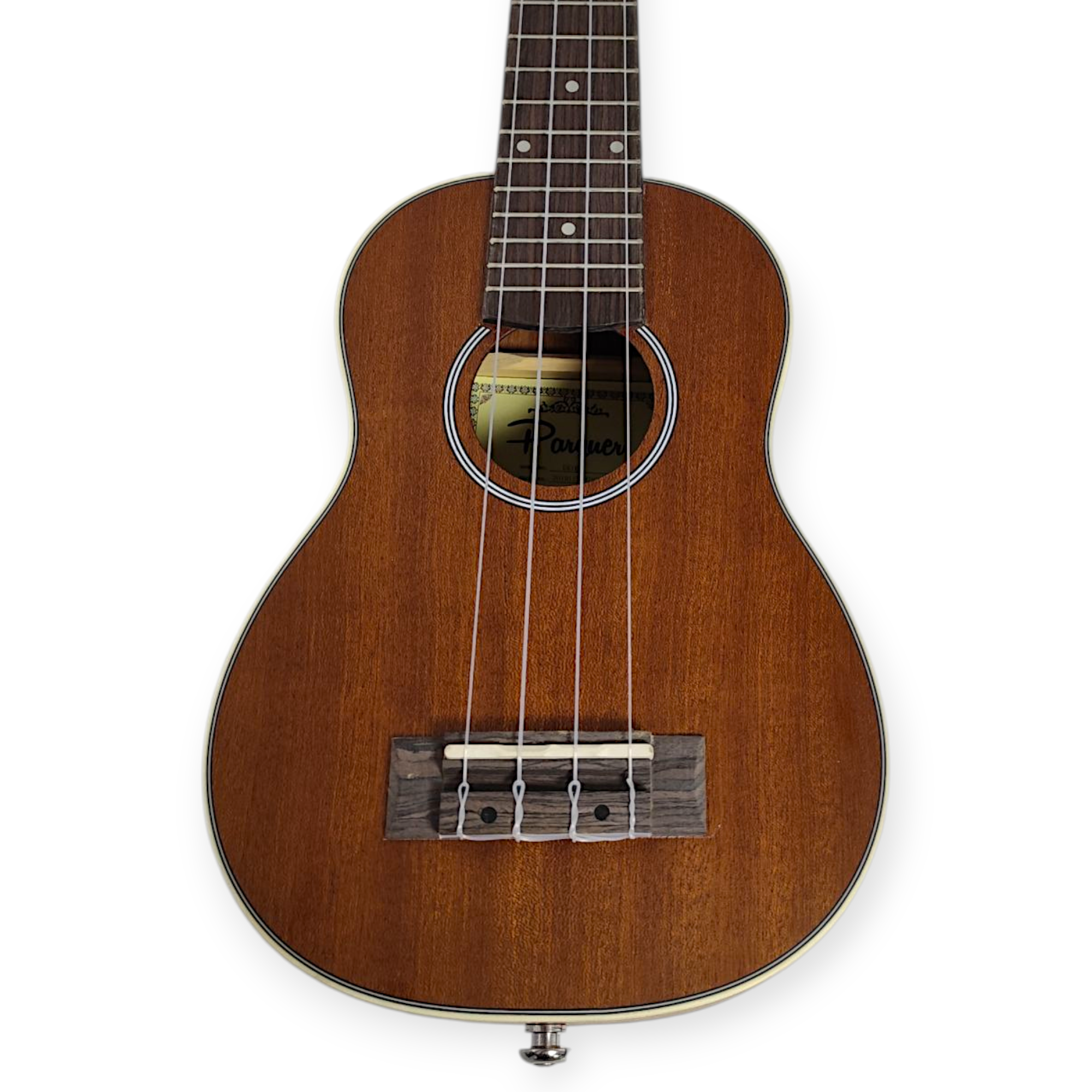 Ukelele Soprano Parquer Tapa Maciza Sapele con Funda Uk160 - Imagen 2