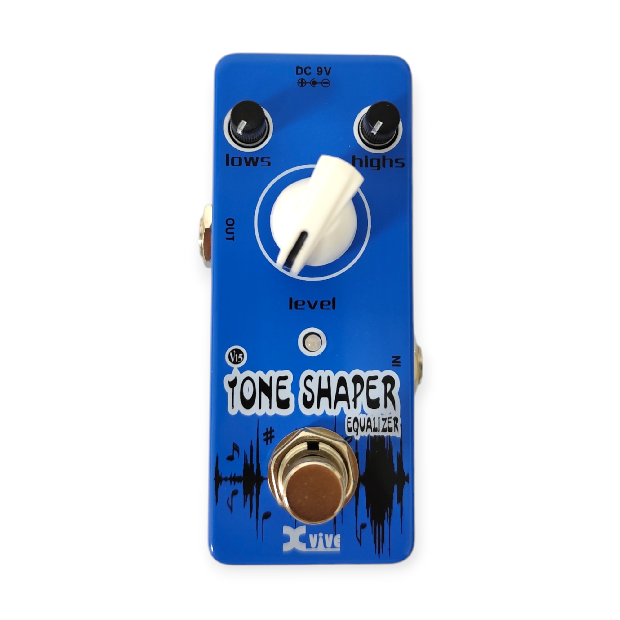 Pedal Xvive P/ Guitarra Tone Shaper Ecualizador 2 Bandas V15
