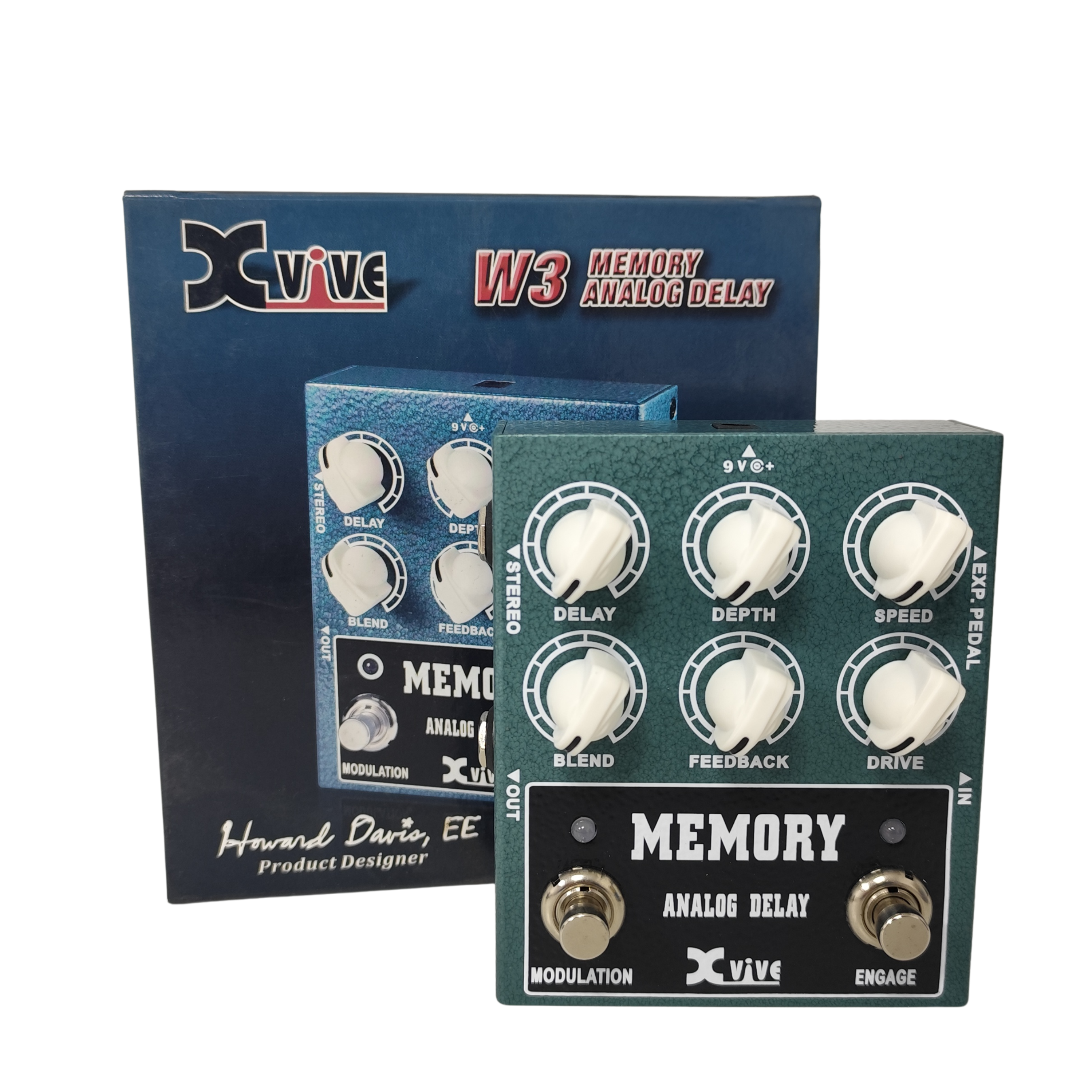 Pedal de Delay Analogo Para Guitarra Xvive W3 - Imagen 2