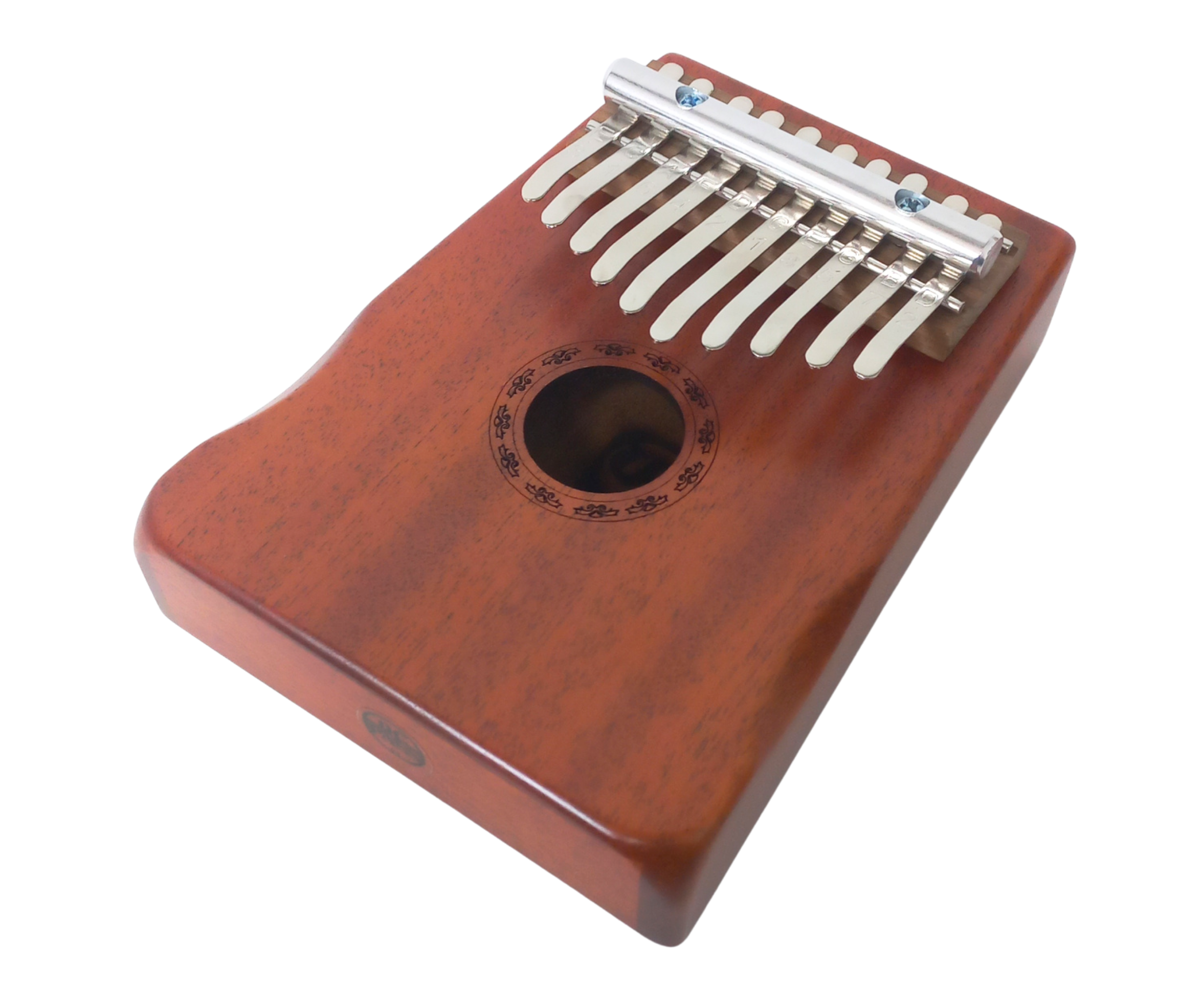 Kalimba Acústica Walter Madera Caoba 10 Notas Acero - Imagen 3