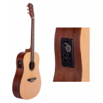 Guitarra Electroacústica Parquer 3/4 Tipo Baby Taylor - Imagen 5