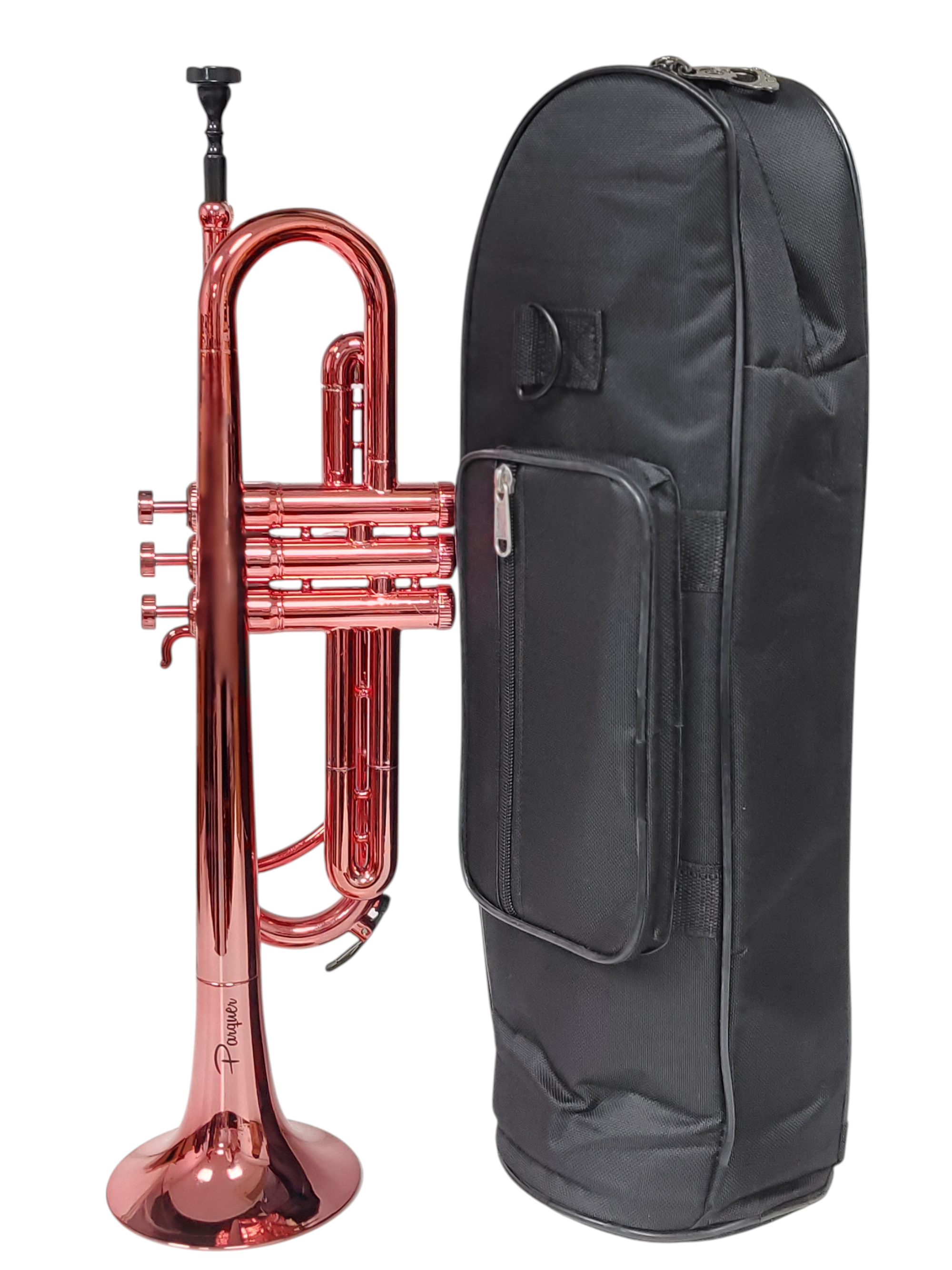 Trompeta Plástico Parquer Metalizada Roja Bb con Funda