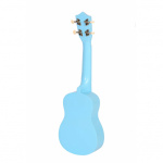 Ukelele Soprano de Madera Niños Celeste con Funda - Imagen 3