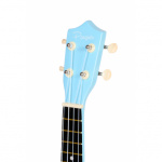 Ukelele Soprano de Madera Niños Celeste con Funda - Imagen 4