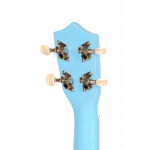 Ukelele Soprano de Madera Niños Celeste con Funda - Imagen 5