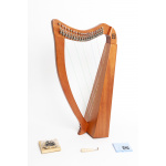 Arpa Walter Profesional 19 Cuerdas Nylon Madera Caoba - Imagen 4