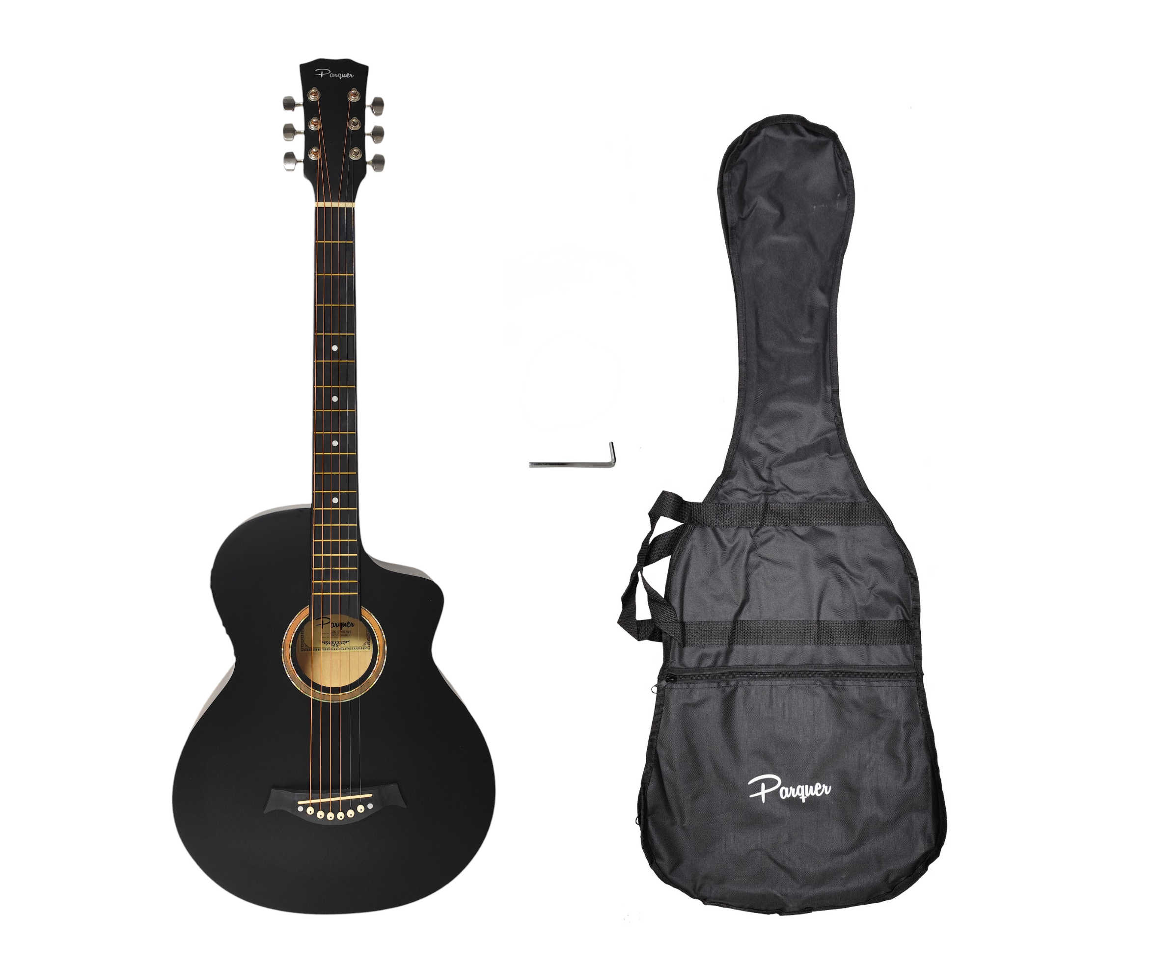 Guitarra Acústica Star 38" Negra Parquer GAC120BK