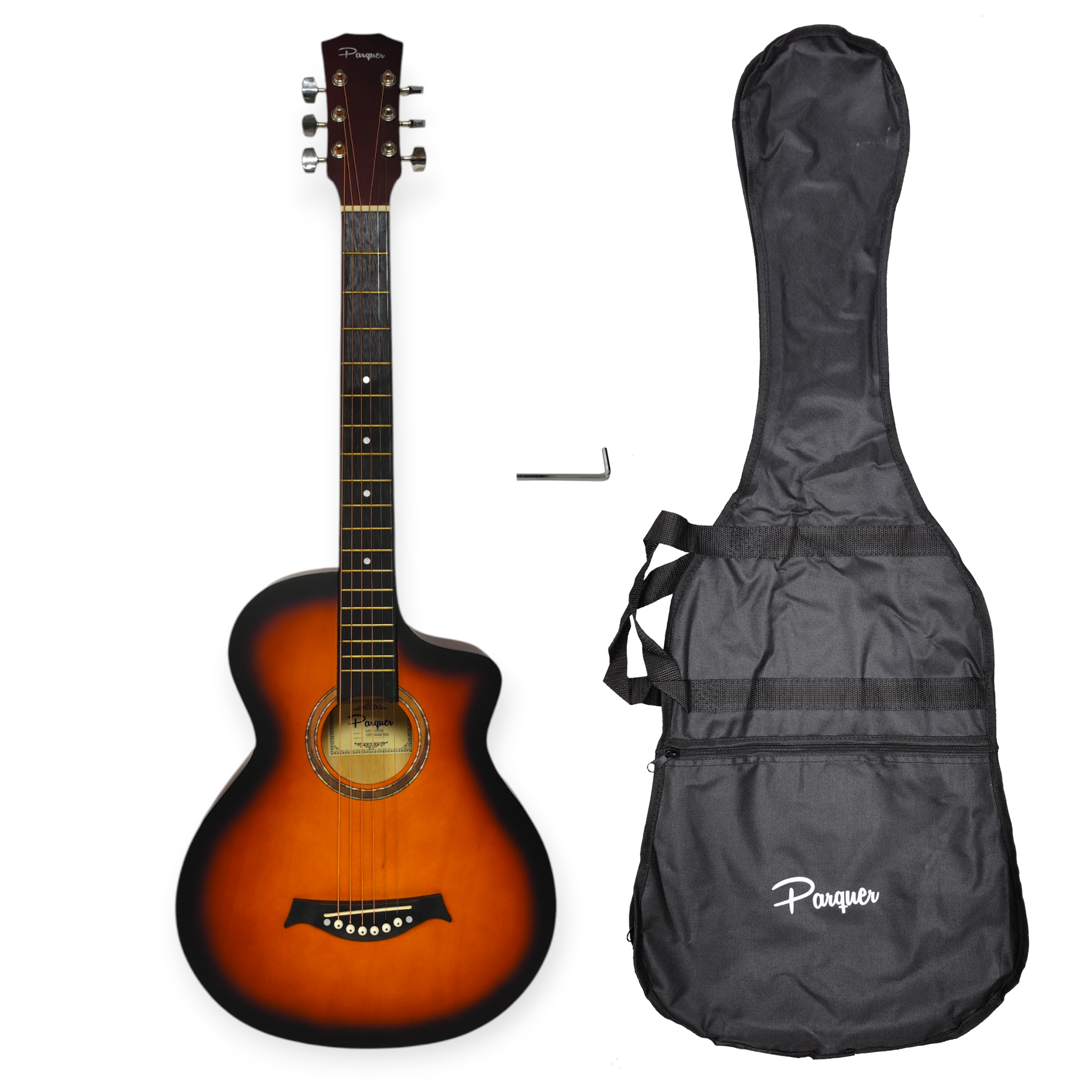 Guitarra Acústica Star 38" Color Sunburst con Funda