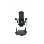 Microfono Usb Rgb Condensador C/soporte Circular Hugel MC380B