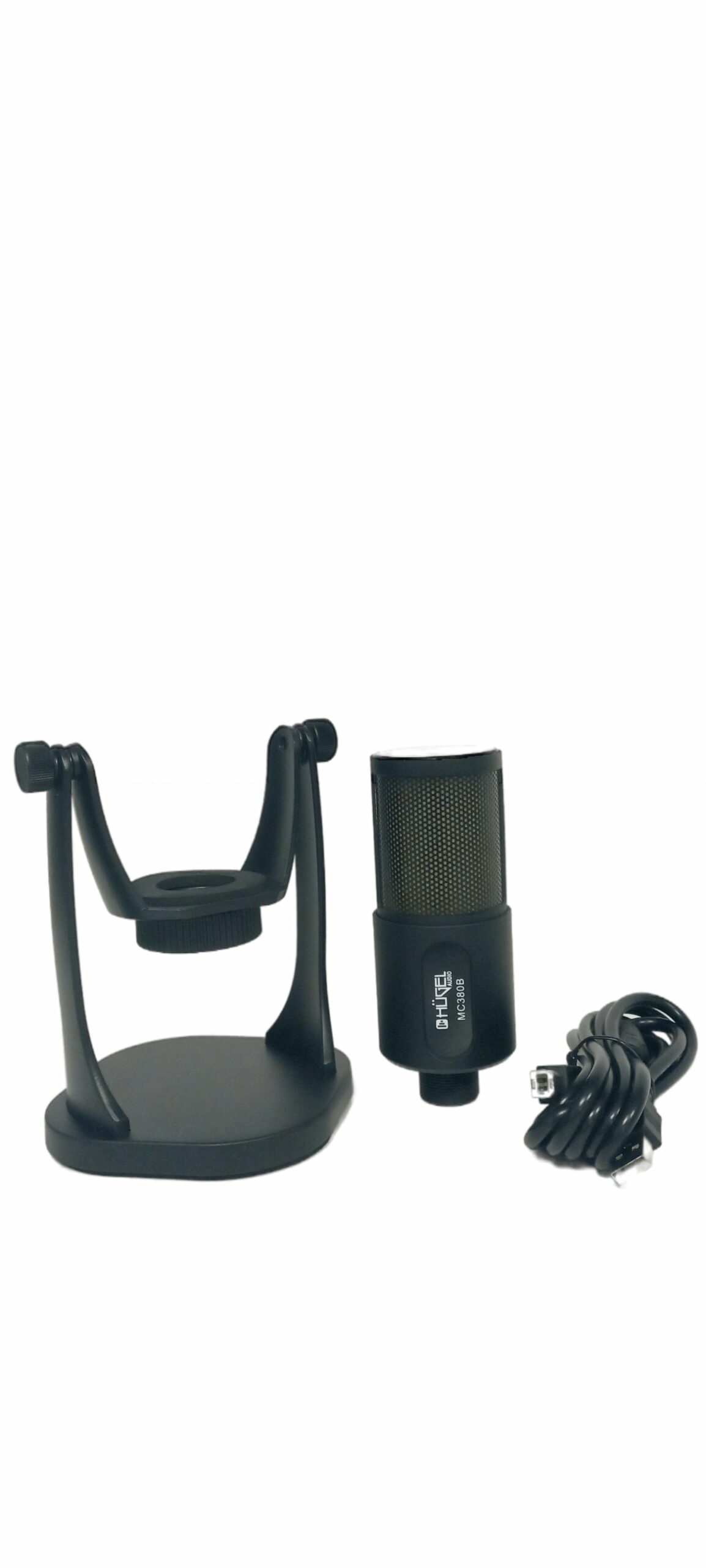 Microfono Usb Rgb Condensador C/soporte Hugel Mc380 - Music Shaker