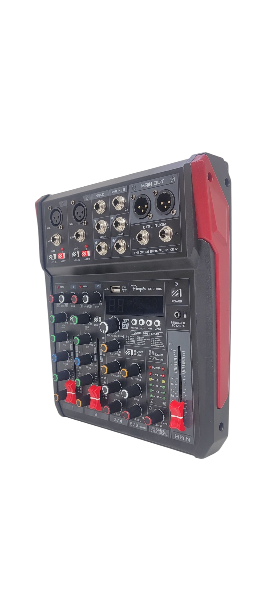 Consola Mixer Parquer Kg-fm06 6 Canales (6ch)
