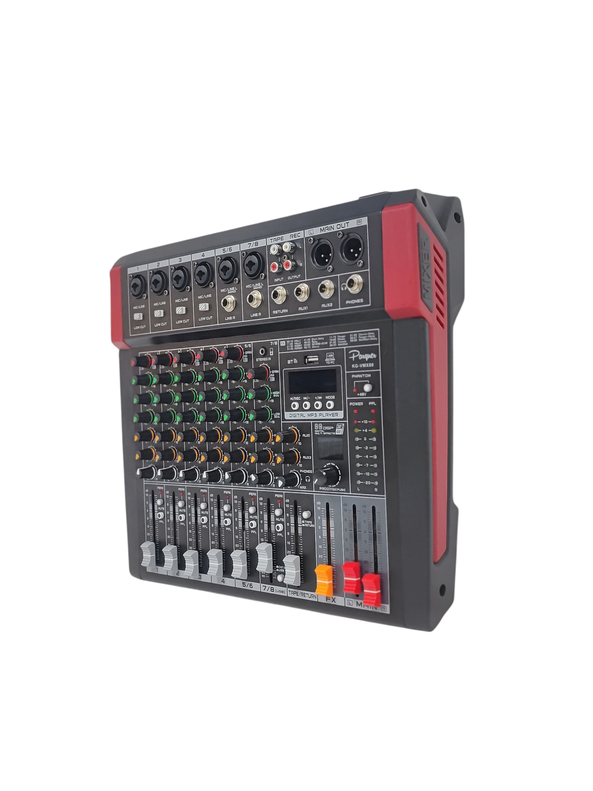 Consola Digital Mixer 8 Canales Parquer Profesional Audio