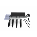 Sistema Inalambrico Monitoreo Hugel Uhf Microfono X4