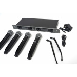 Sistema Inalambrico Monitoreo Hugel Uhf Microfono X4 - Imagen 2