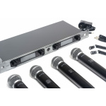Sistema Inalambrico Monitoreo Hugel Uhf Microfono X4 - Imagen 3