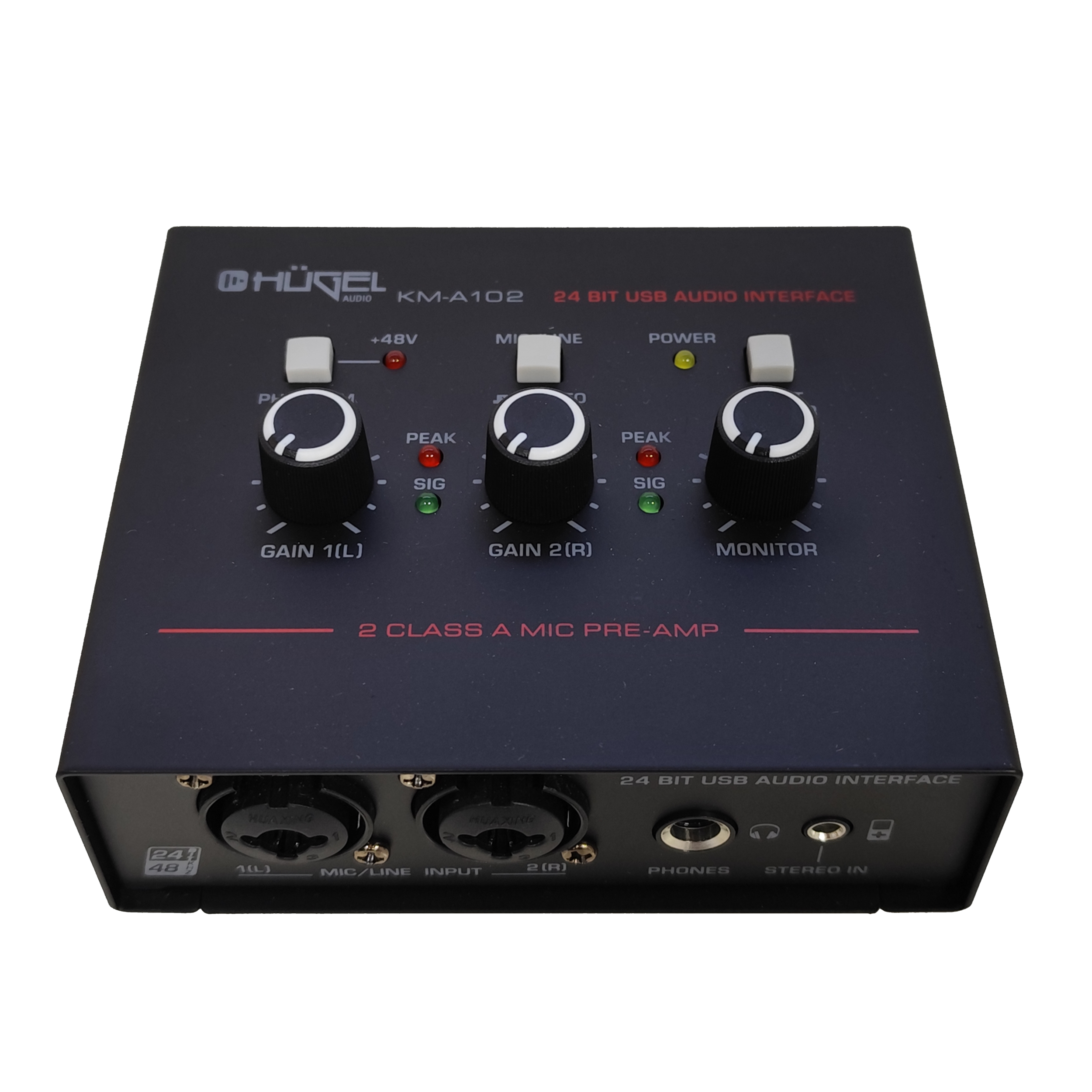 Interfaz Usb Audio Hugel Grabacion Profesional Stereo 2ch