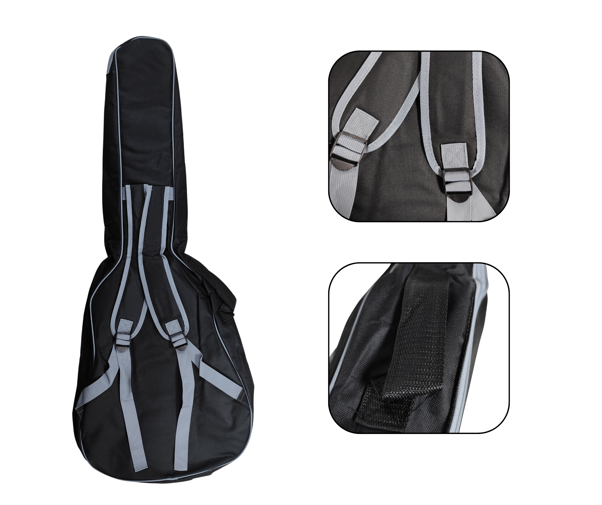 Funda Guitarra Acustica 41'' Parquer Tipo Mochila Acolchada - Imagen 2