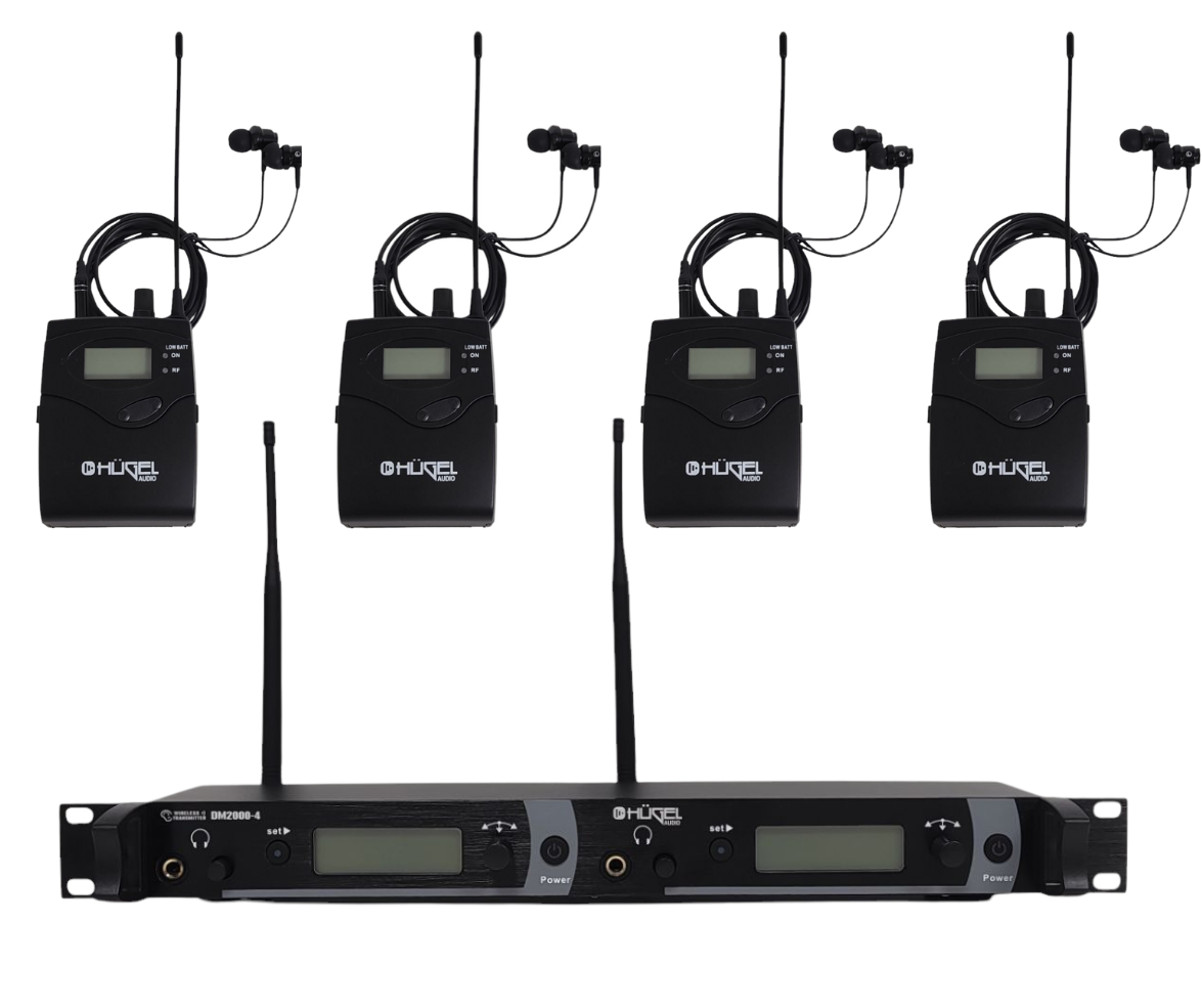 Sistema Inalambrico De Monitoreo In Ear Cuatro Canales Hugel