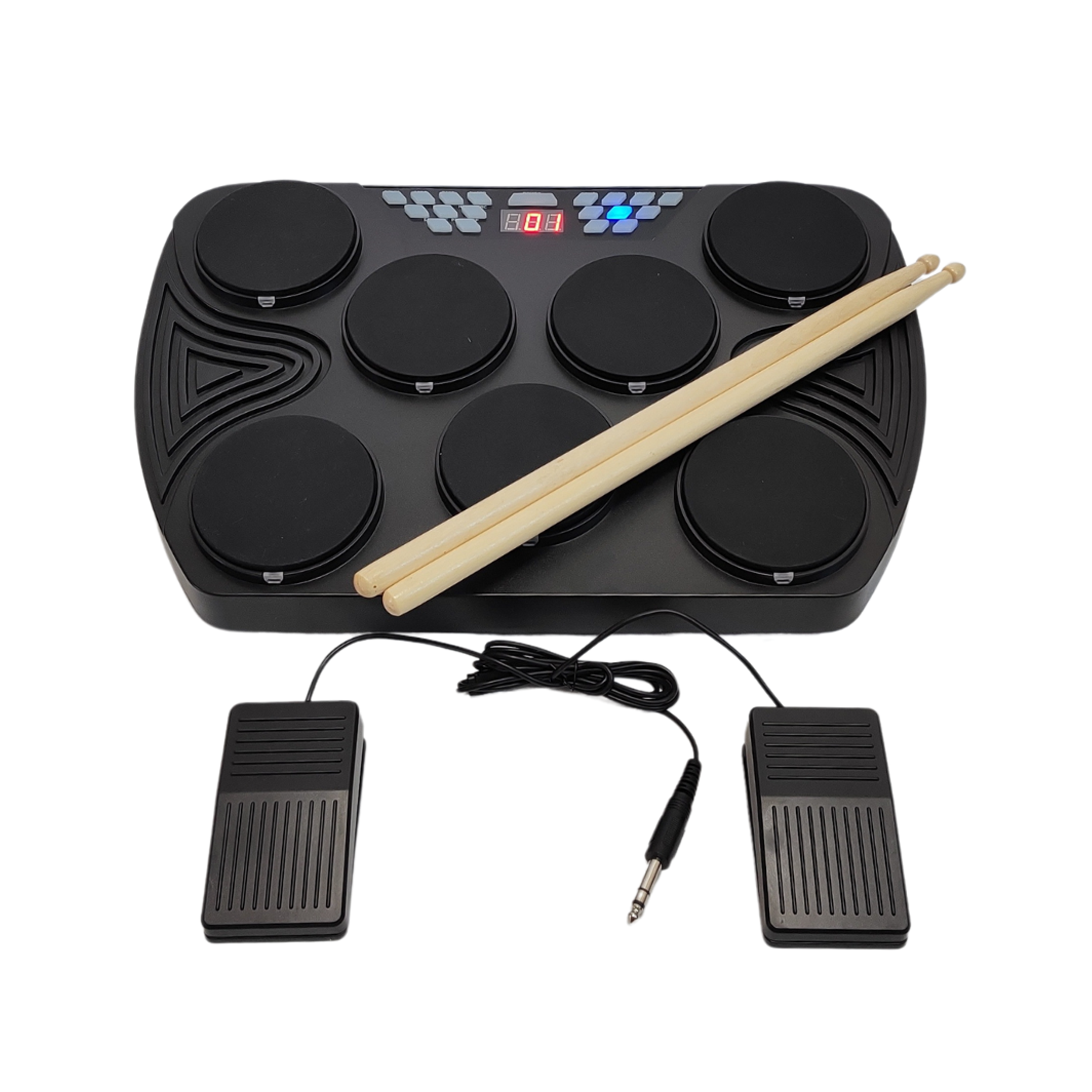 Bateria Electronica Octapad Parquer Usb Midi Kit Completo