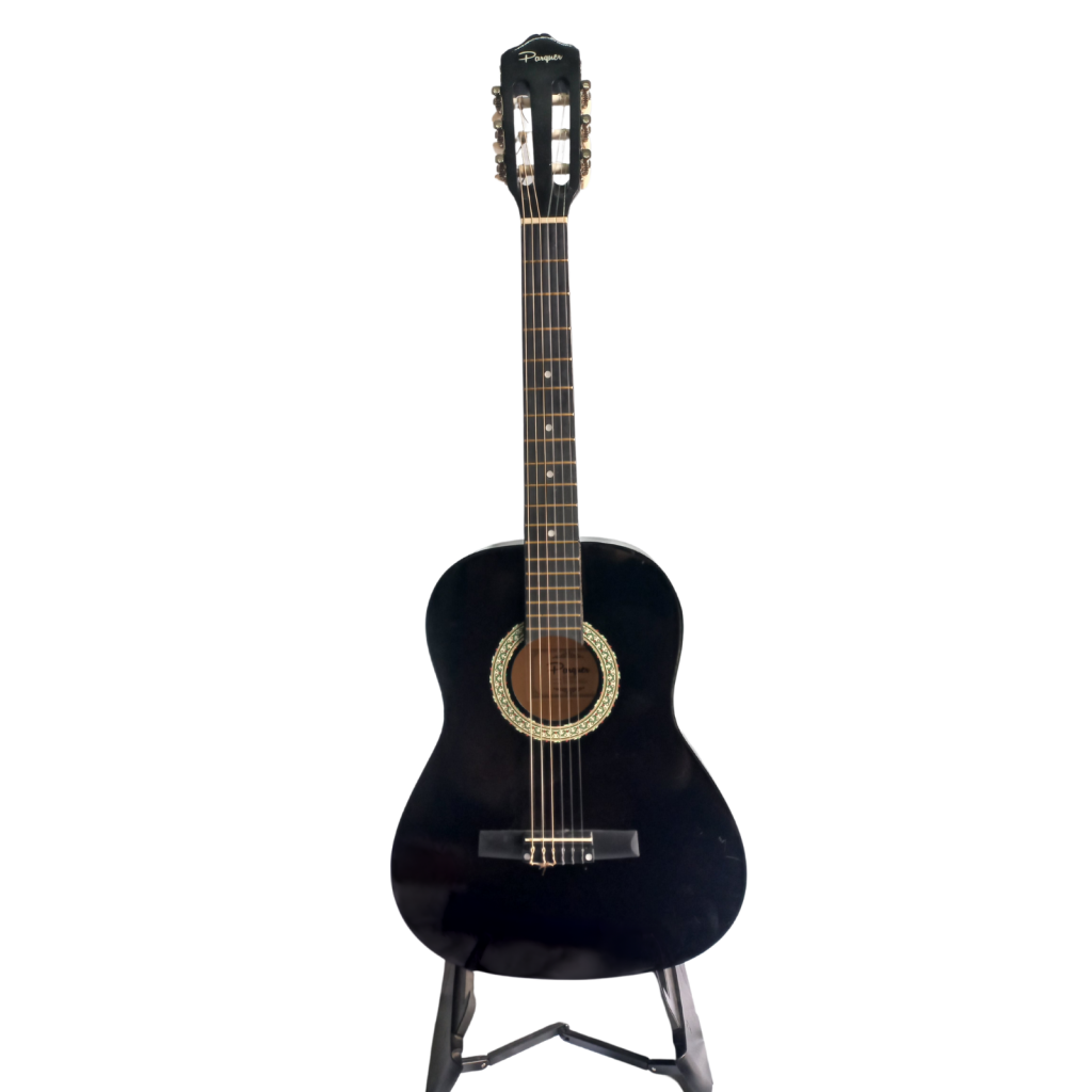 Outlet Guitarra Criolla Parquer 3/4 Niño 91 Cm Negra Music Shaker