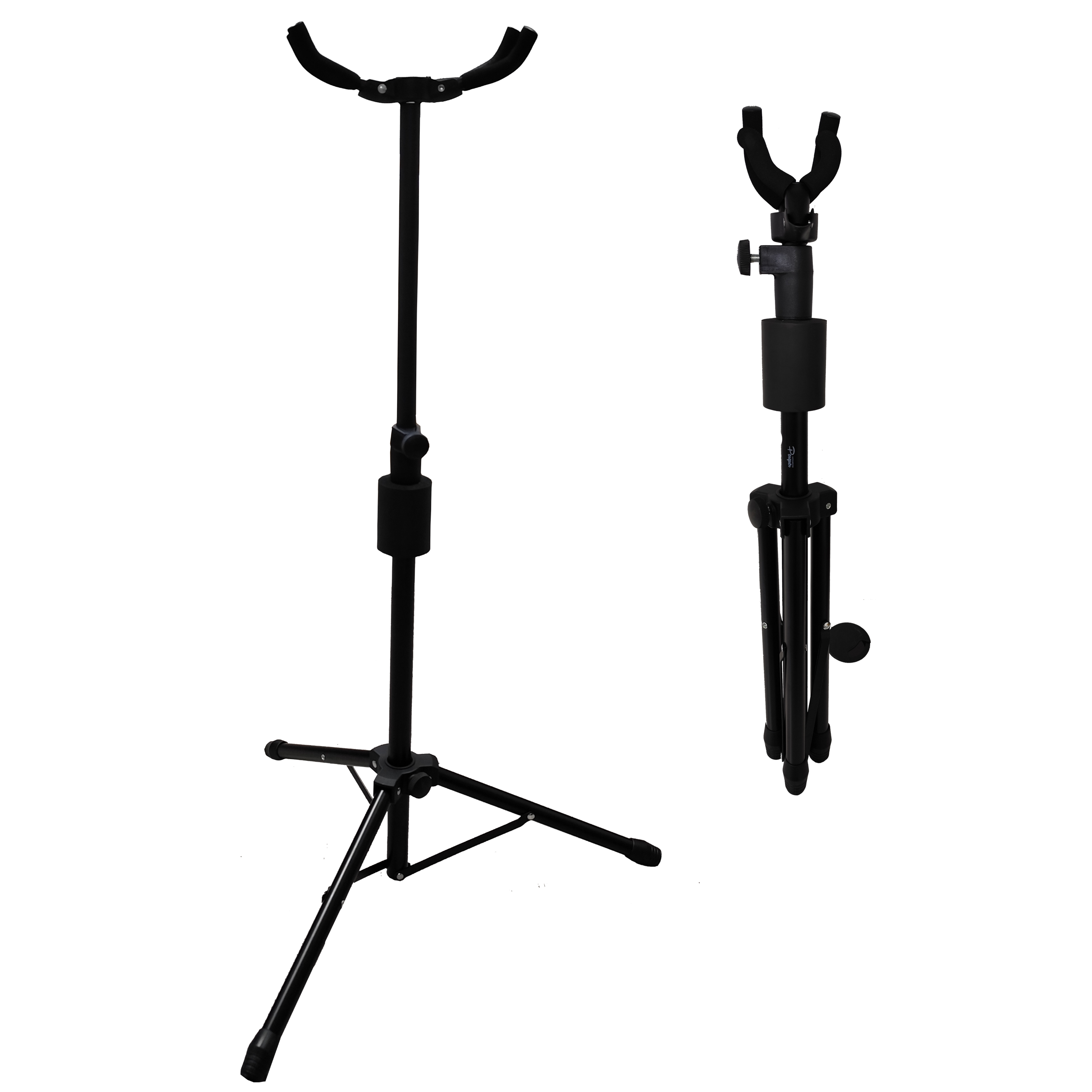 Pie Soporte Doble De Guitarra Parquer De Piso Ajustable
