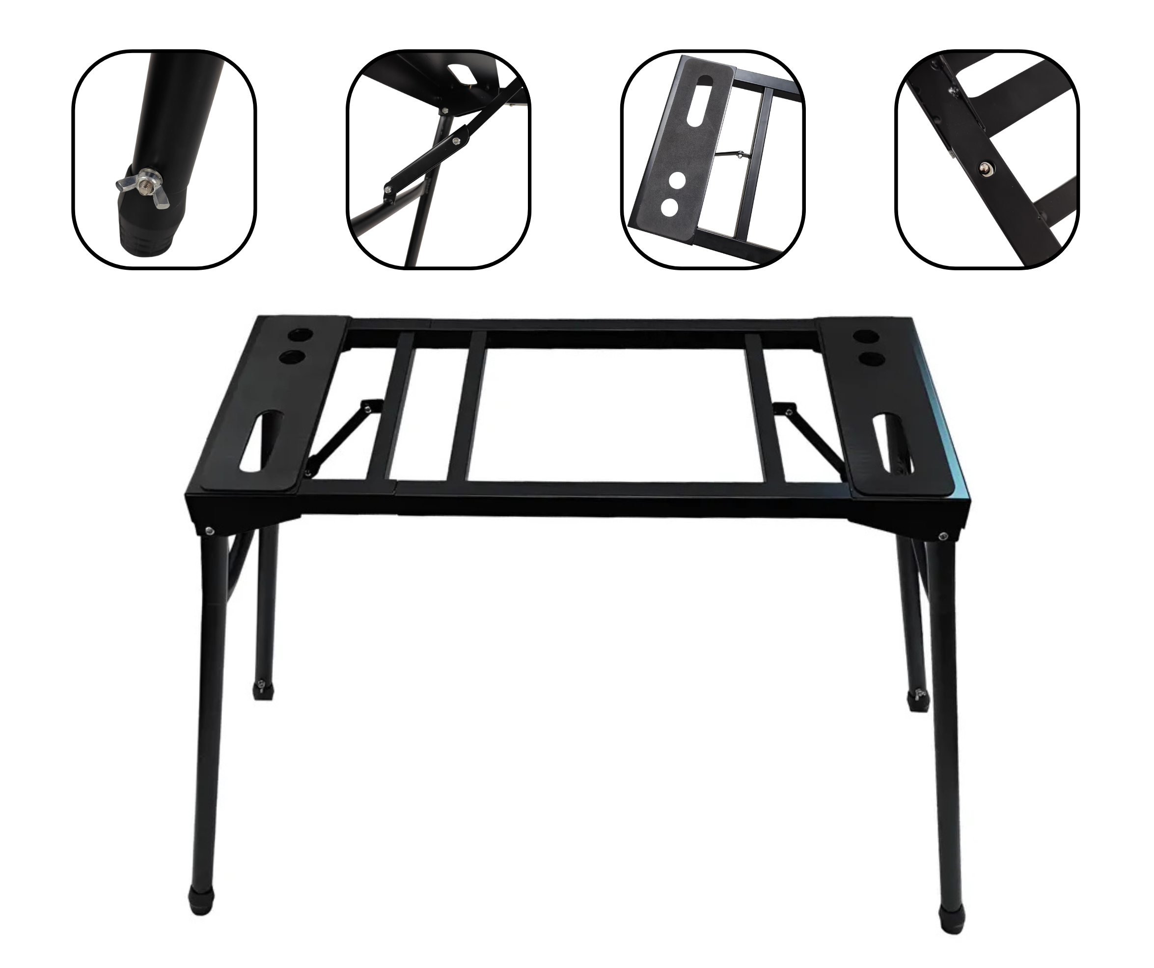 Soporte Teclado Organo Parquer Resistente Aluminio Regulable