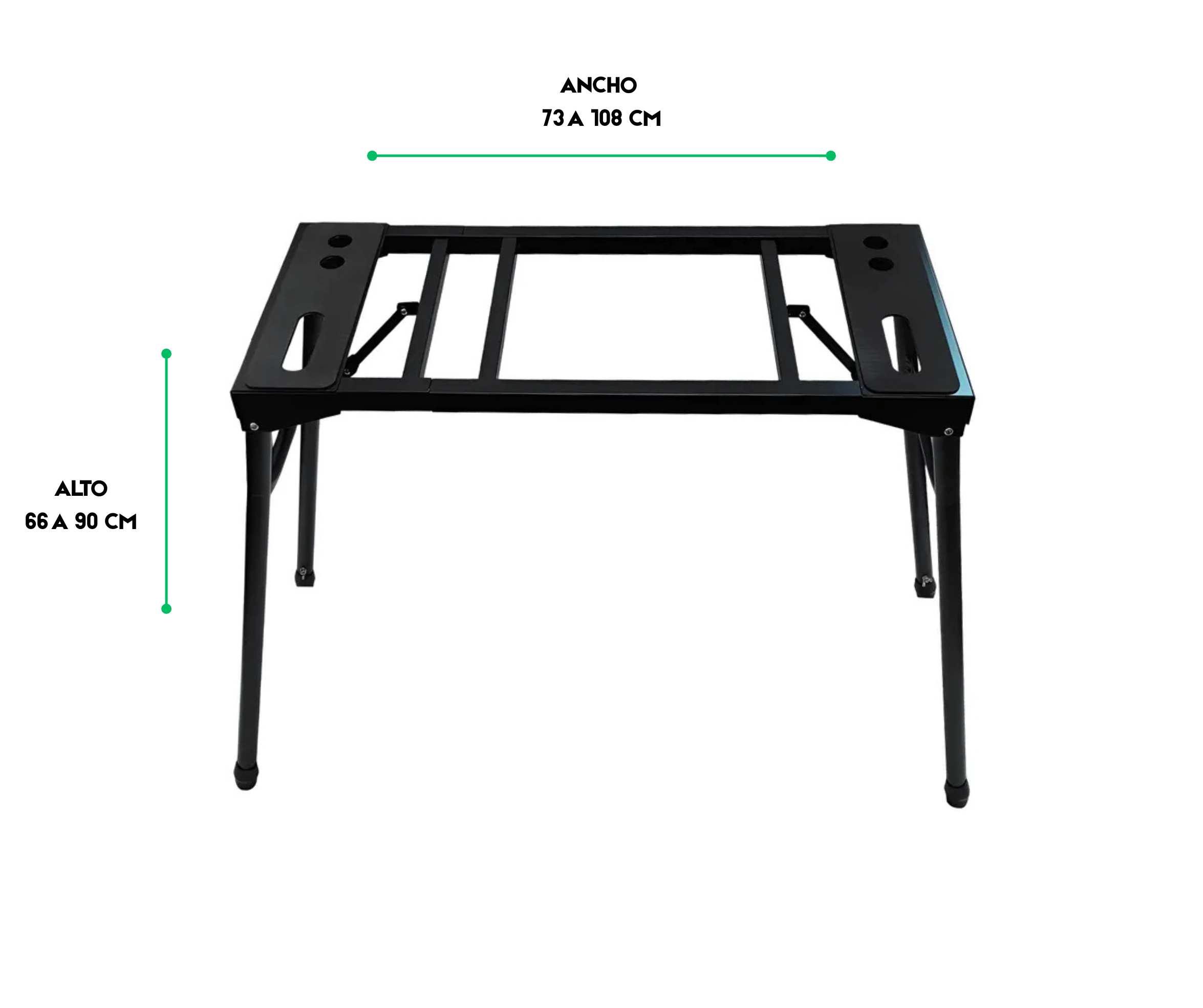 Soporte Teclado Organo Parquer Resistente Aluminio Regulable - Imagen 2