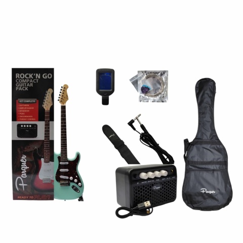 Combo Guitarra Electrica Strato Surf Parquer Amplificador 5w