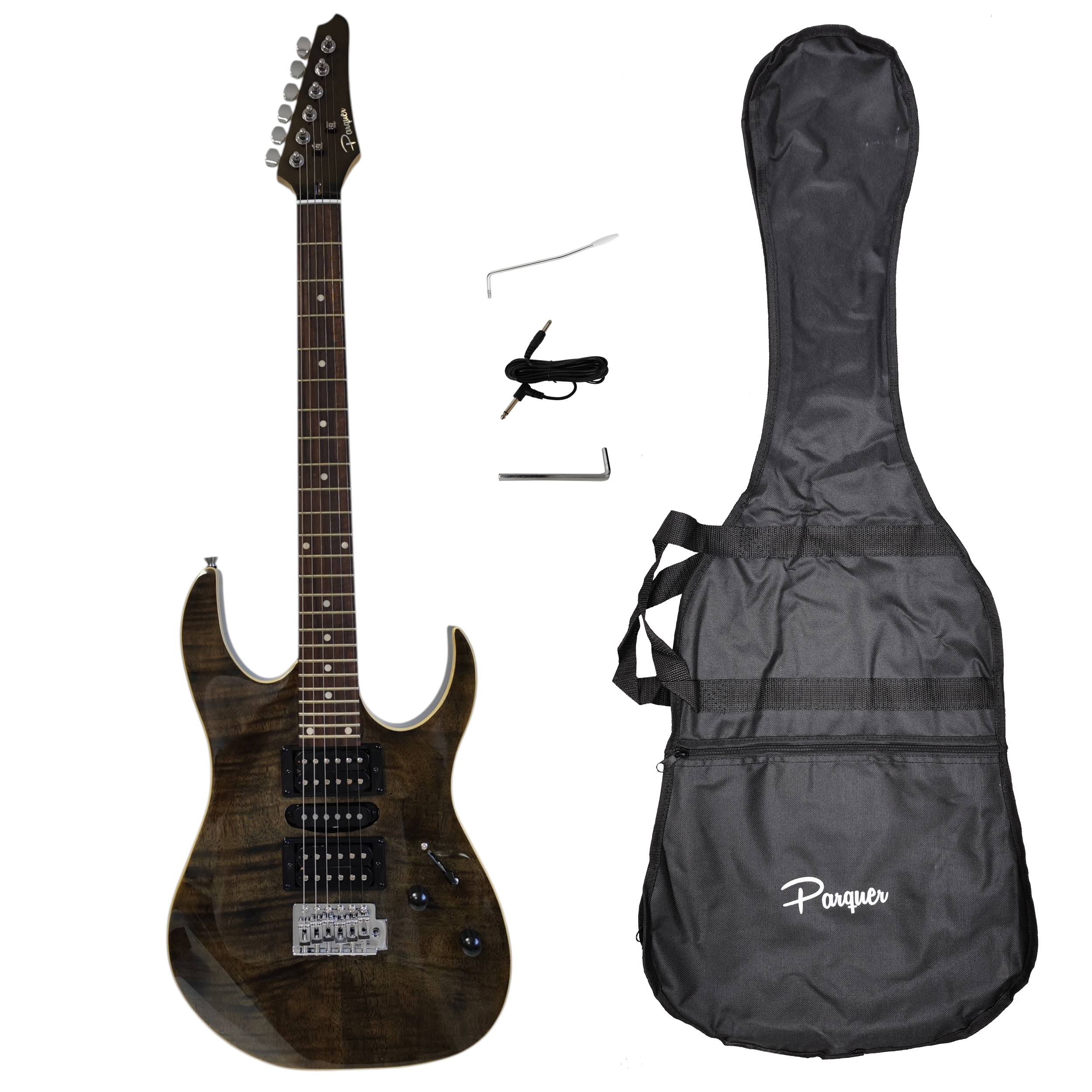 Guitarra Electrica Parquer Tipo Ibanez con funda