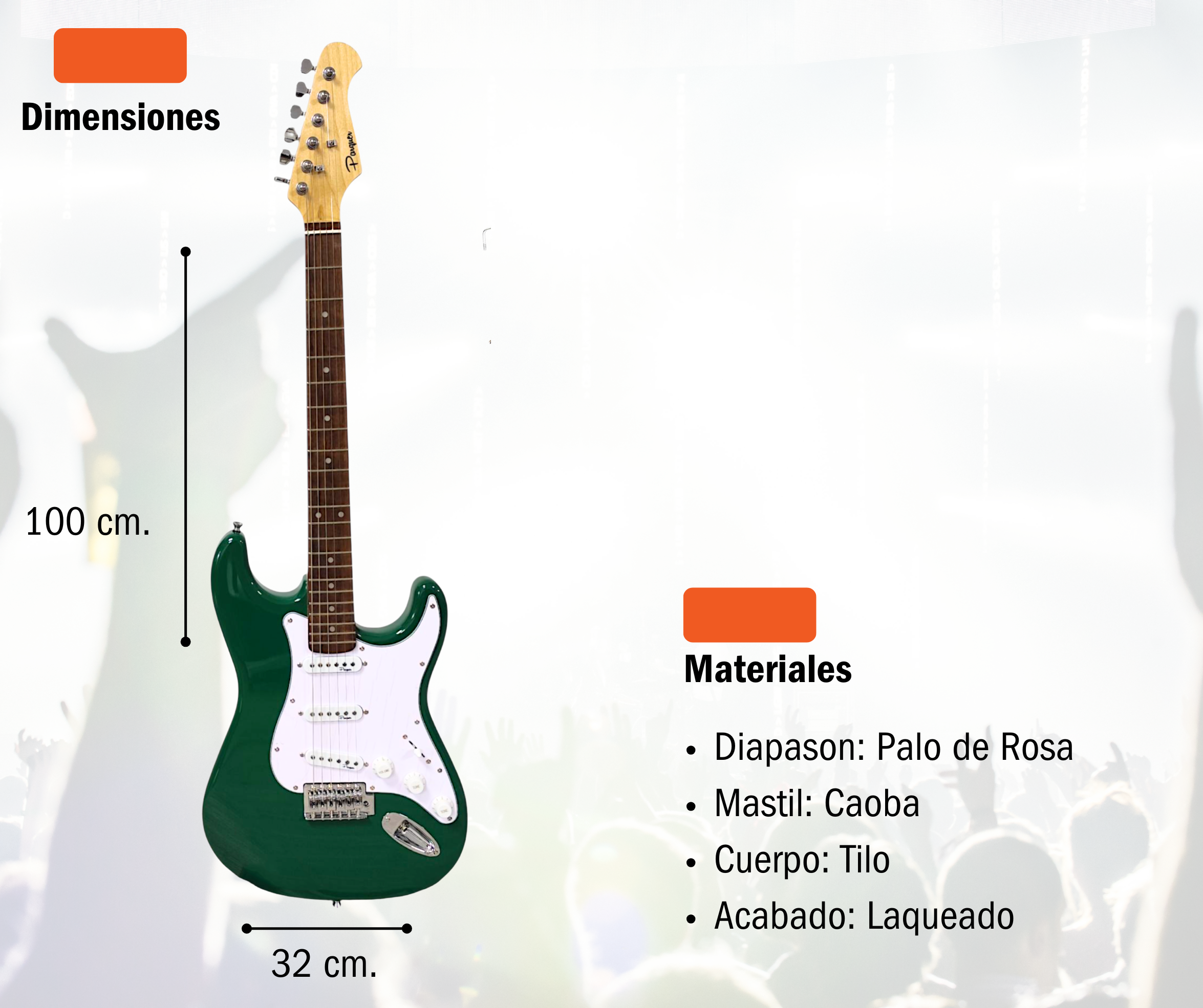 Combo Guitarra Electrica Amplificador 10w Verde Parquer - Imagen 3