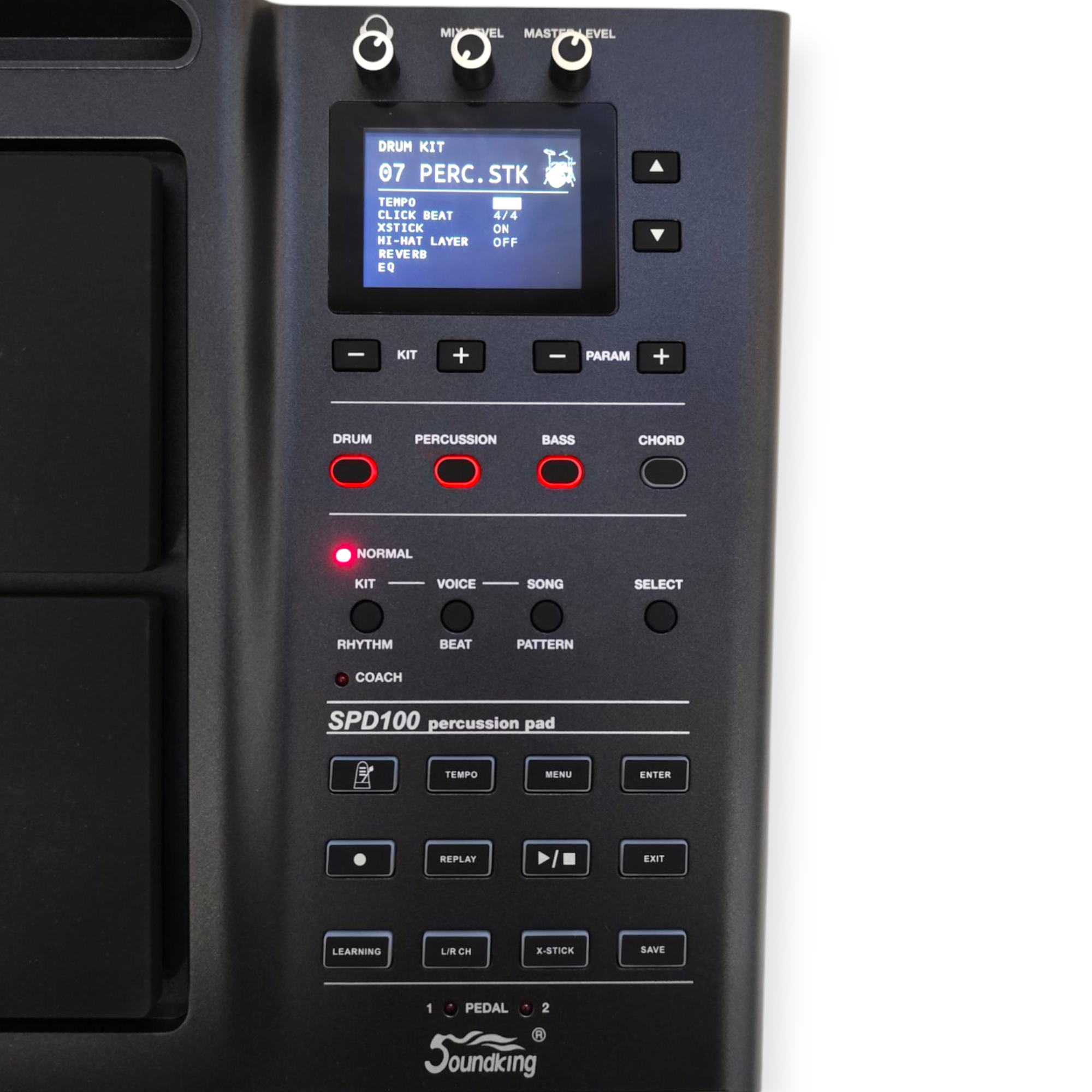 Bateria Electronica Octapad Soundking Bluetooth con Pedales y Palillos - Imagen 3