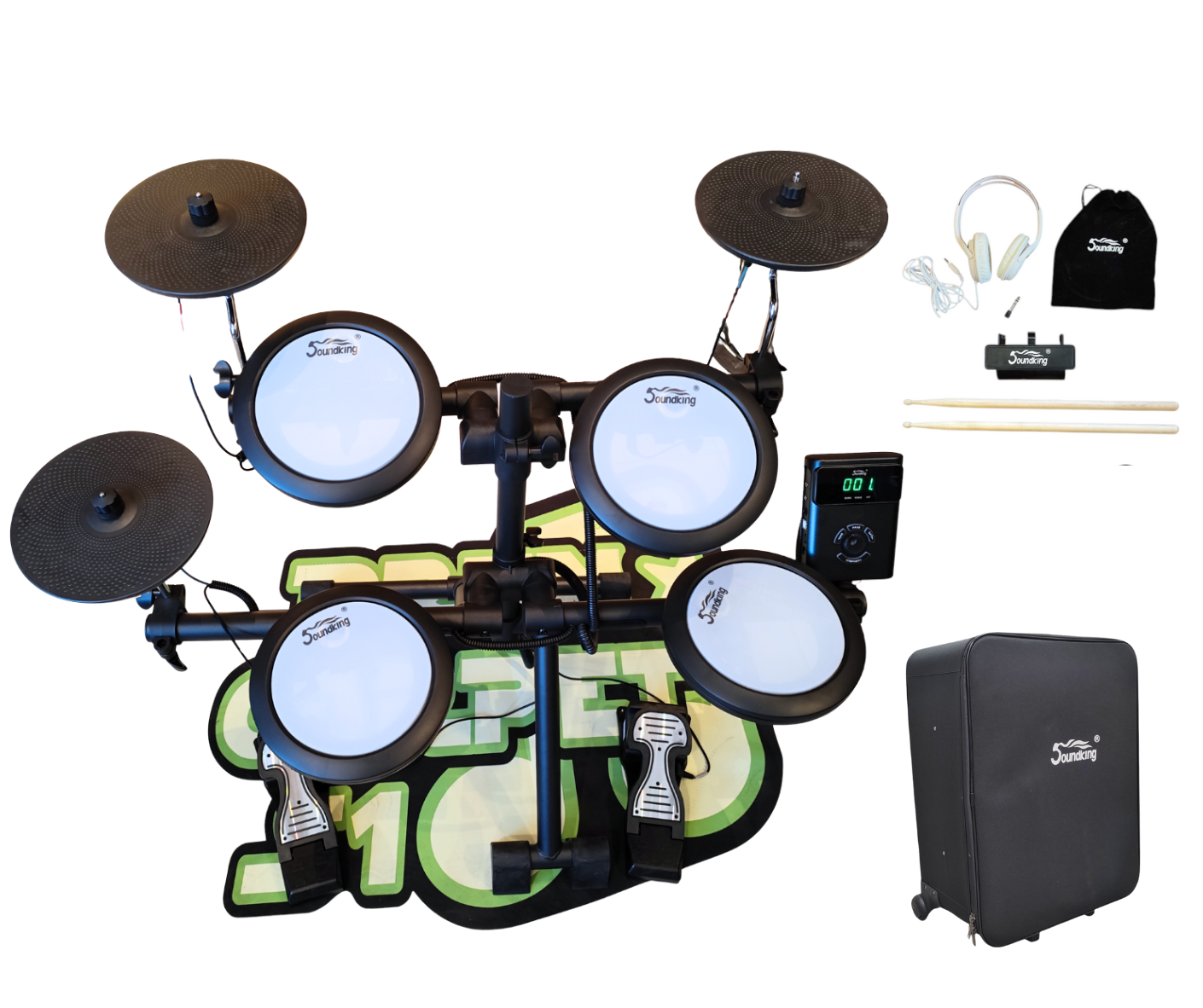 Bateria Electronica Soundking Mesh 7 Cuerpos Portatil