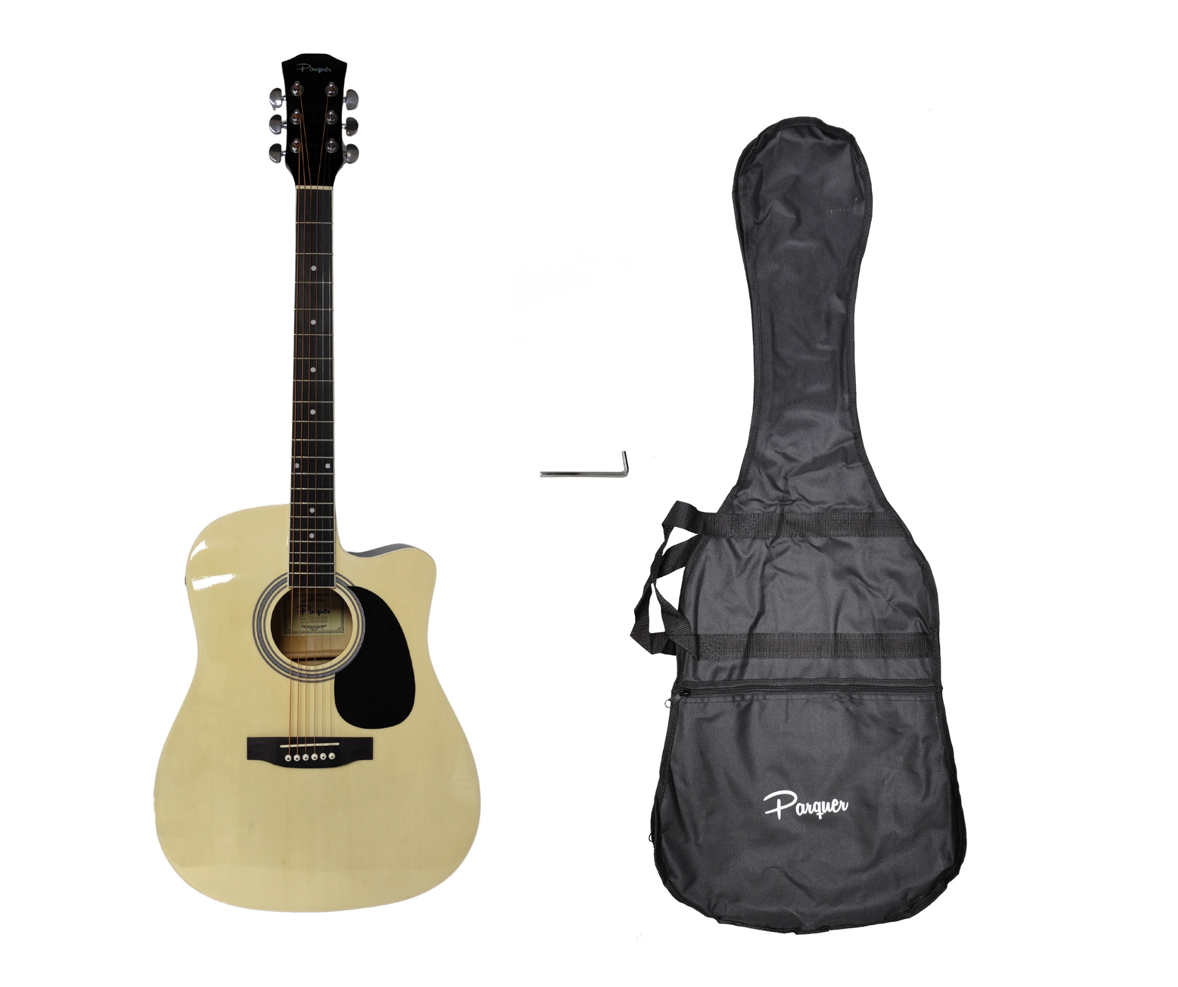Guitarra Electroacustica Parquer Con Corte Eq3 Natural