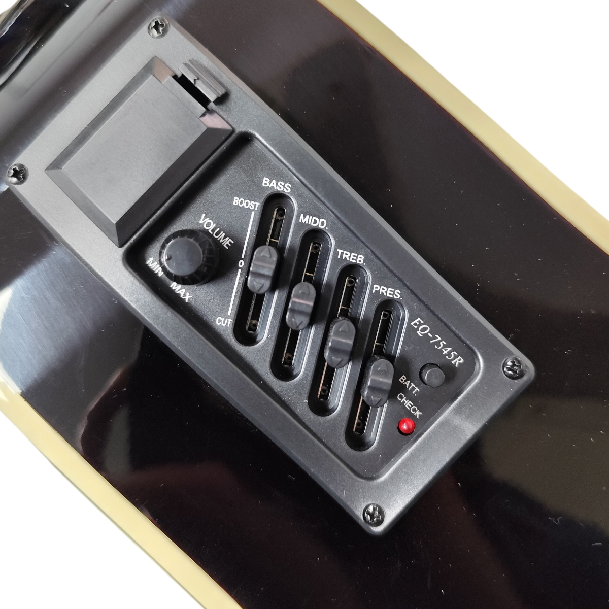 Guitarra Electroacustica Parquer Con Corte Eq3 Natural - Imagen 5