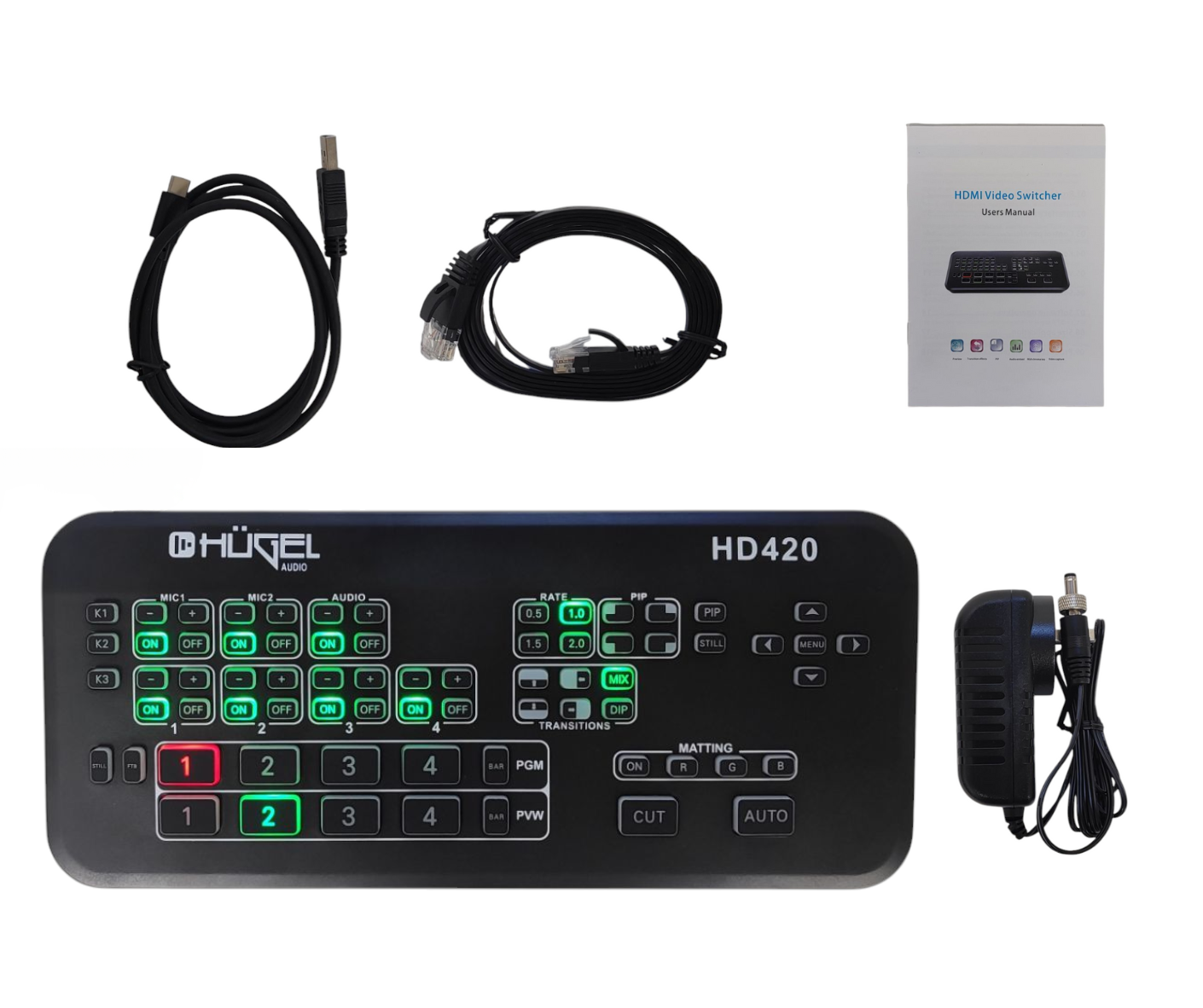 Mezclador De Video Hdmi Multiformato Hugel