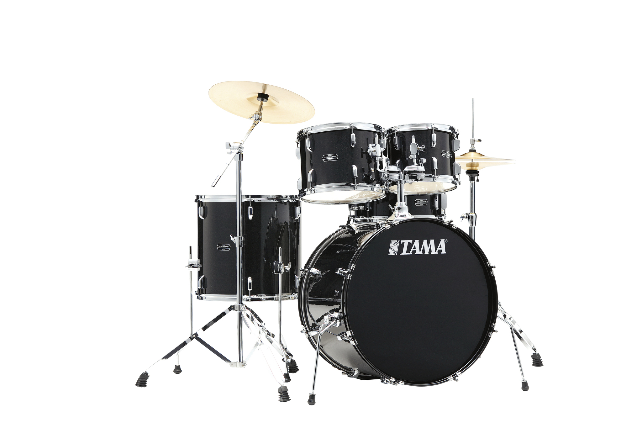 Bateria Tama Stagestar 5 Cuerpos Fierros Platos Brillante