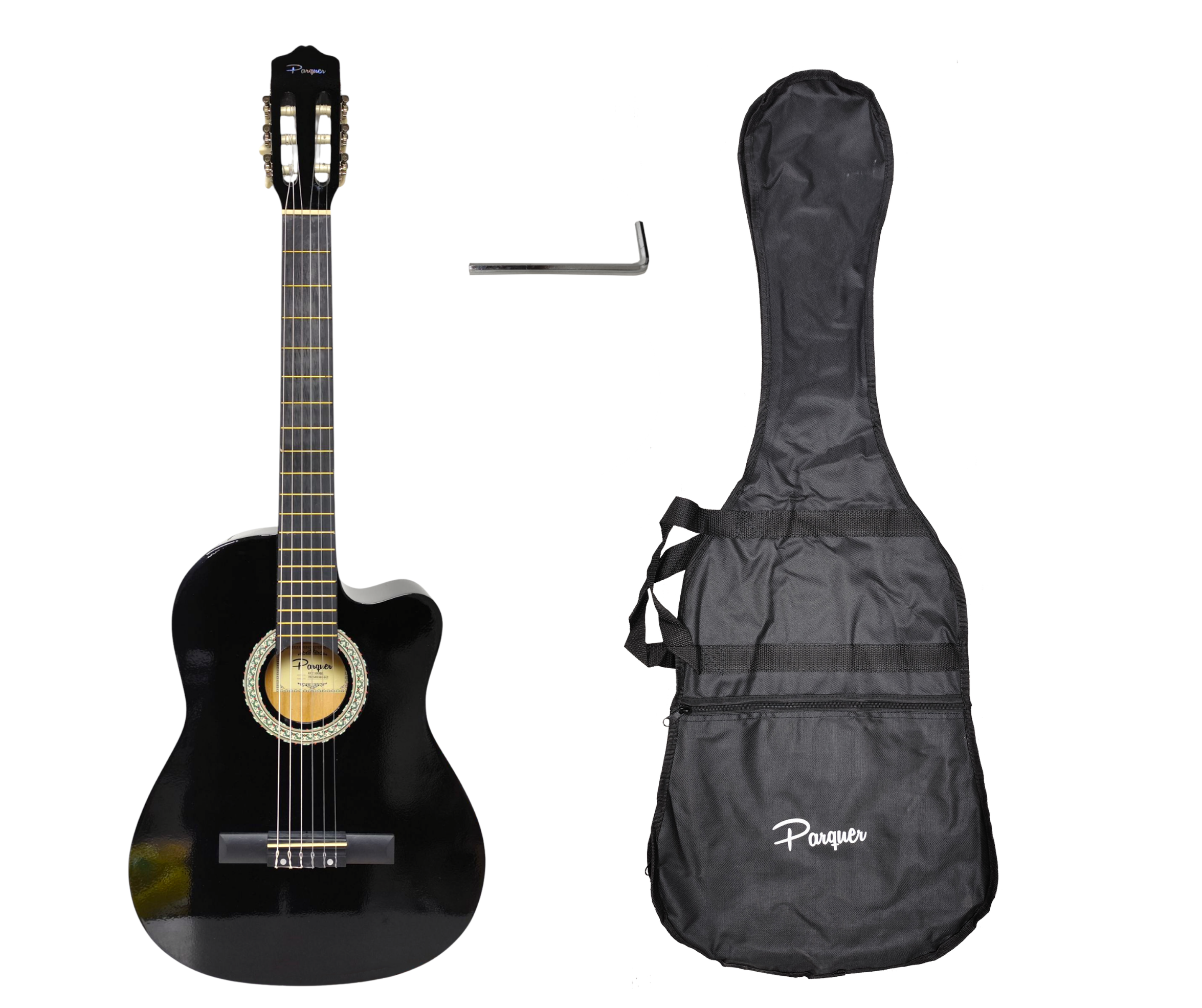 Guitarra Clasica Criolla Parquer Custom Corte Negro