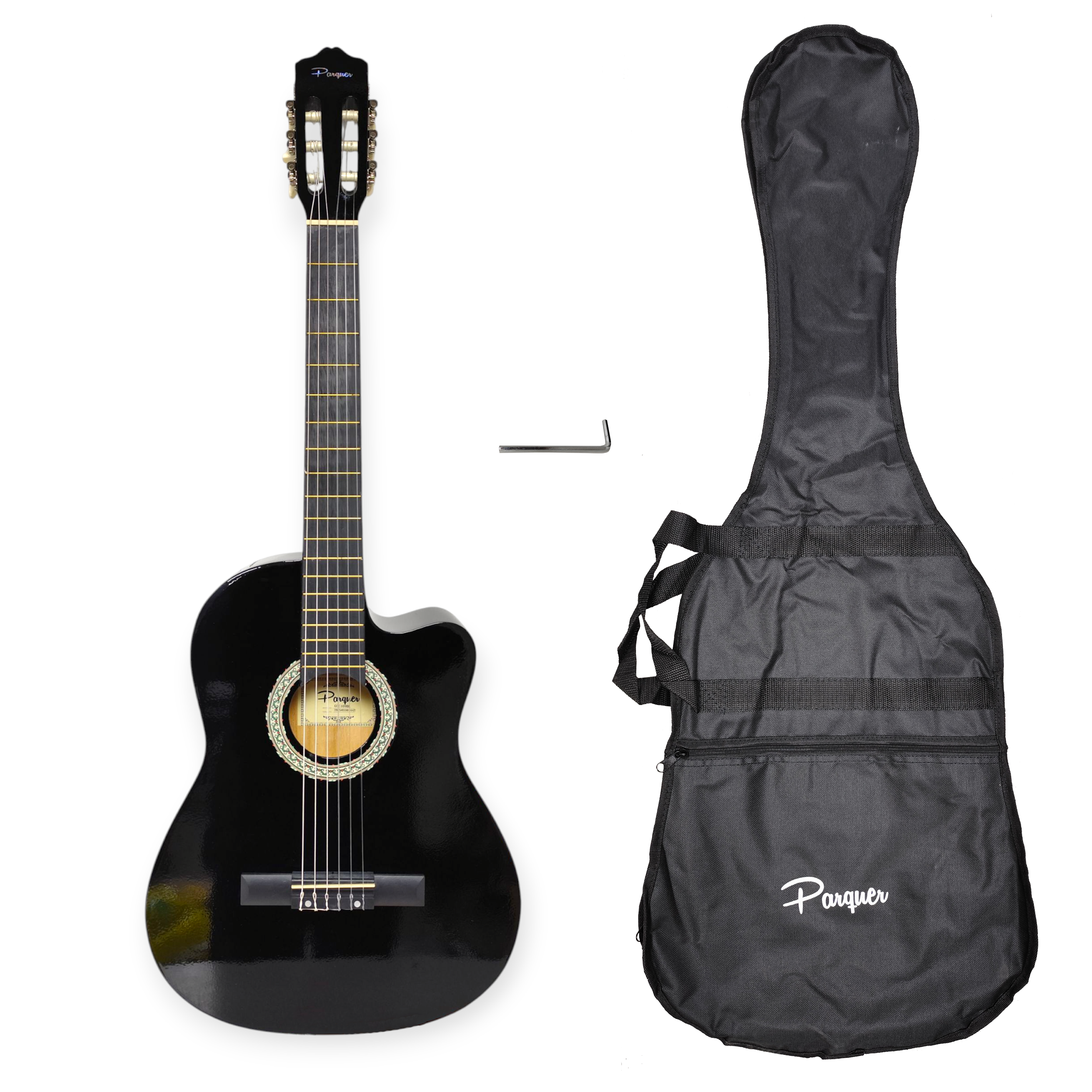 Guitarra Clasica Criolla Parquer Custom Corte Negro