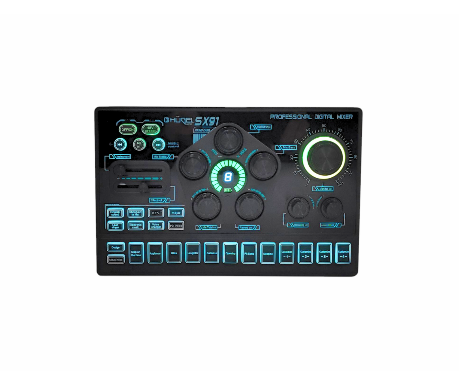 Interfaz De Sonido Mezclador Para Transmision En Vivo Usb