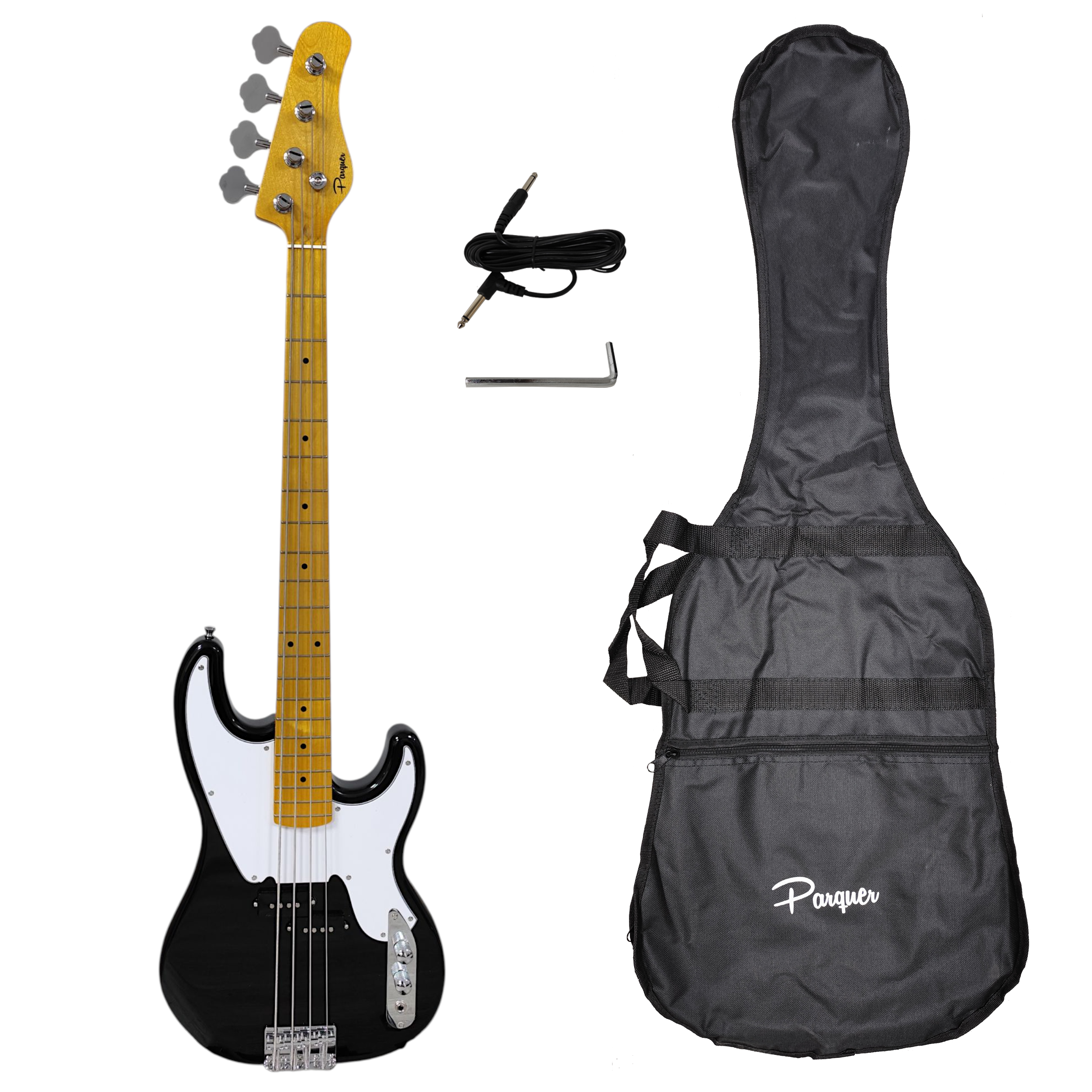 Bajo Electrico Precision 4 Cuerdas Tipo Deacon Negro Funda