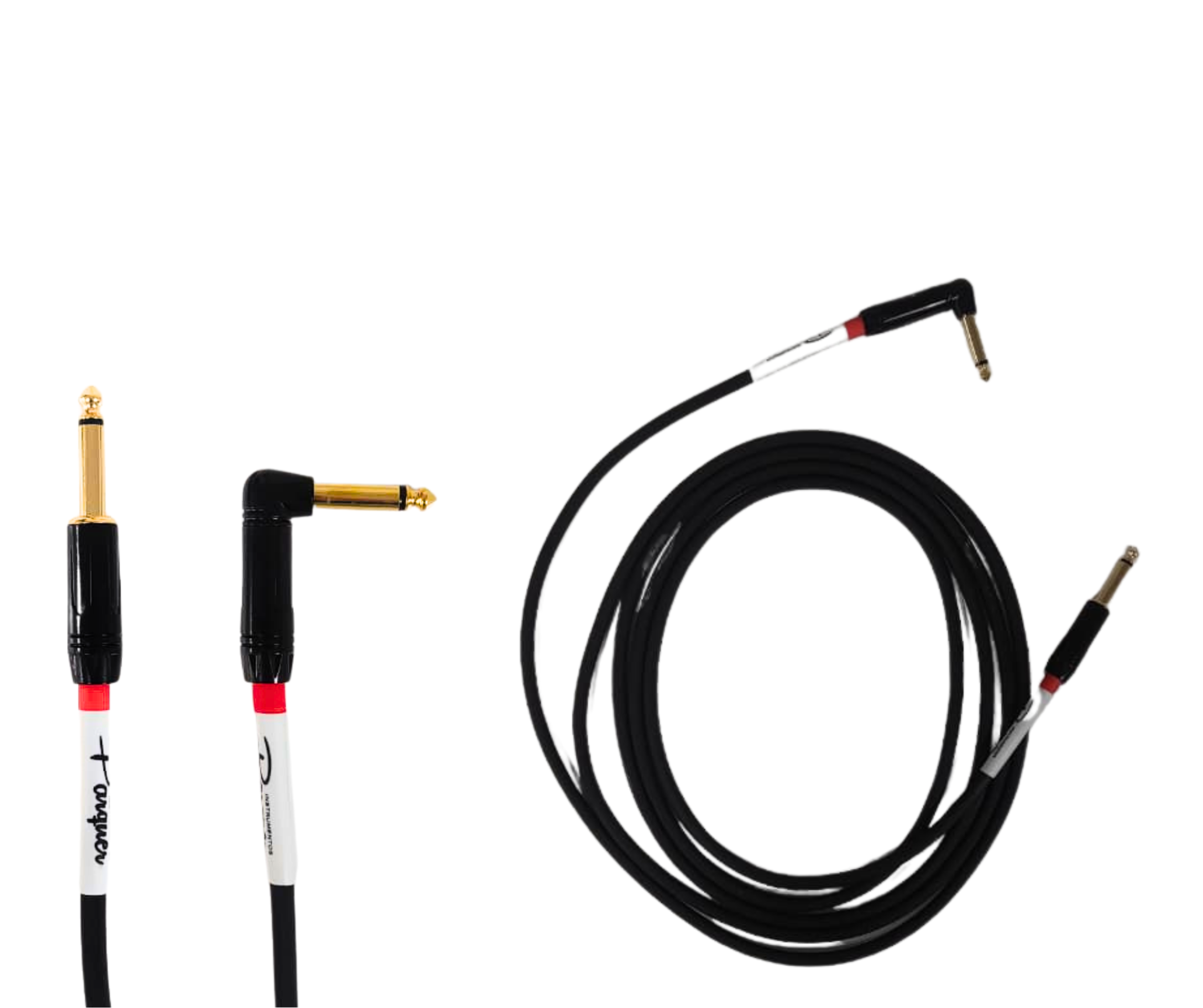 Cable Plug Parquer Instrumento 6.35mm Mono Angular 3 Metros