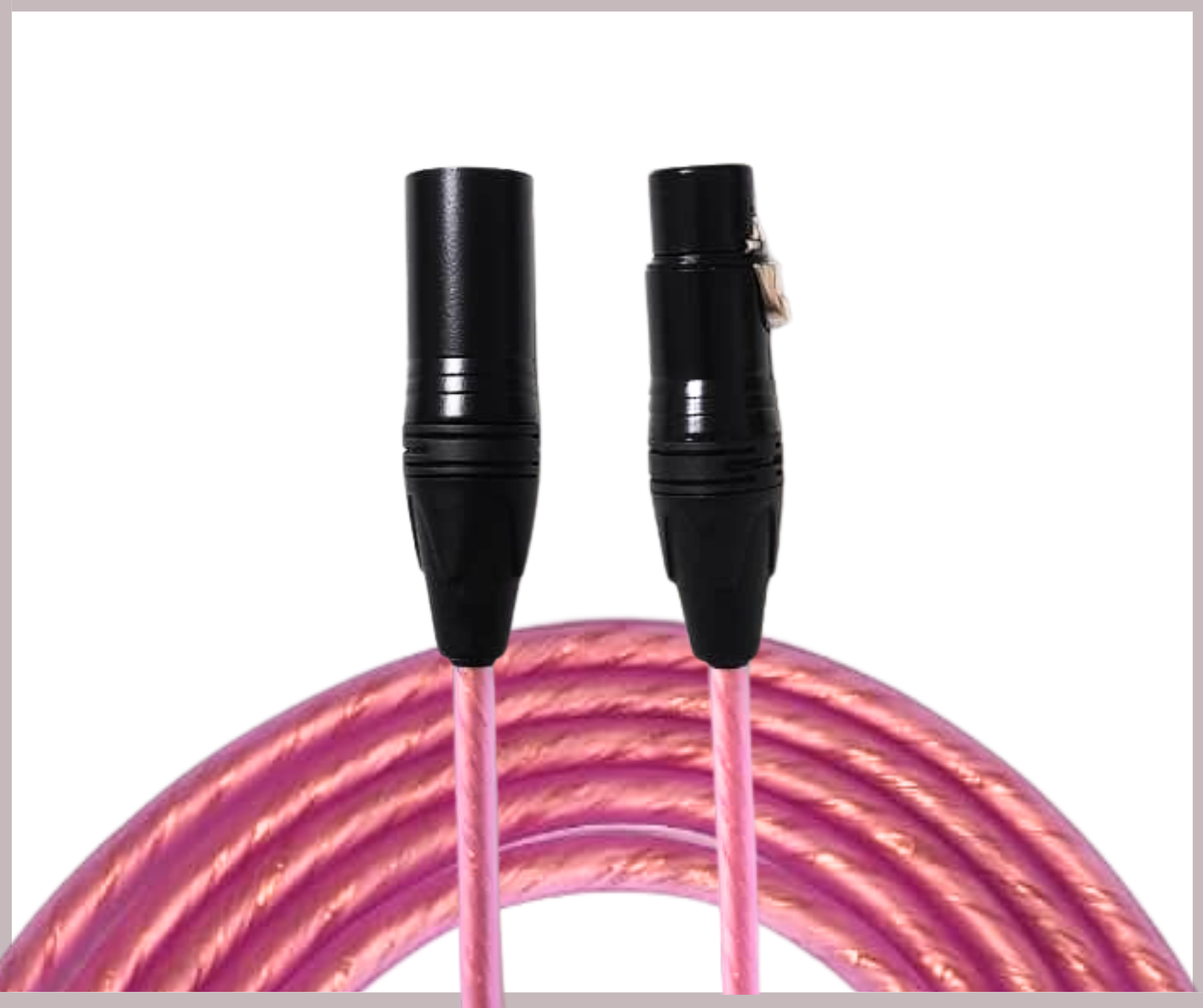 Cable Canon XLR Parquer 6 Metros Rosa - Imagen 3