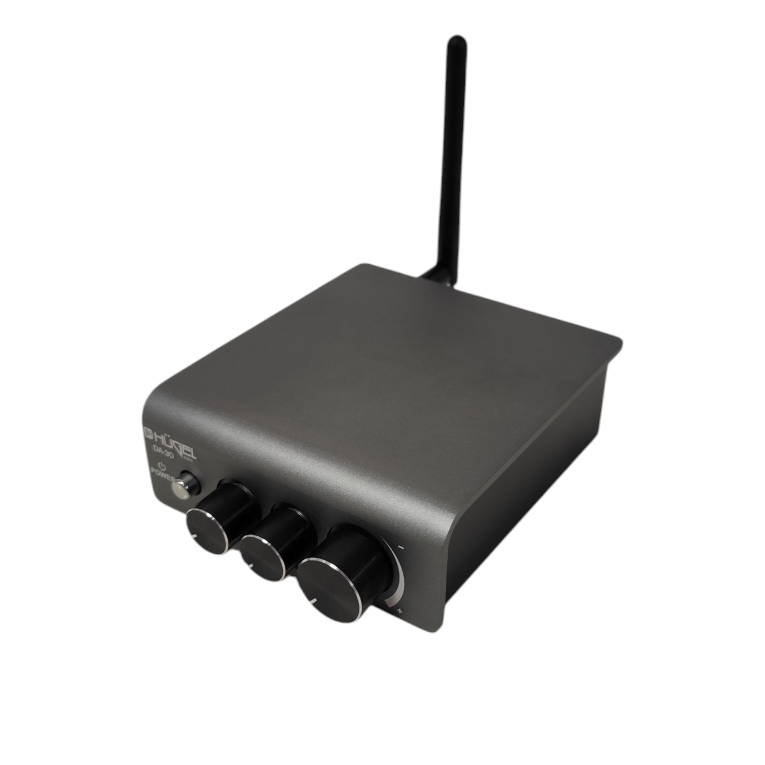 Mini Amplificador Hugel Bluetooth Hi-fi Control De Bajo 160 W Plateado - Imagen 3