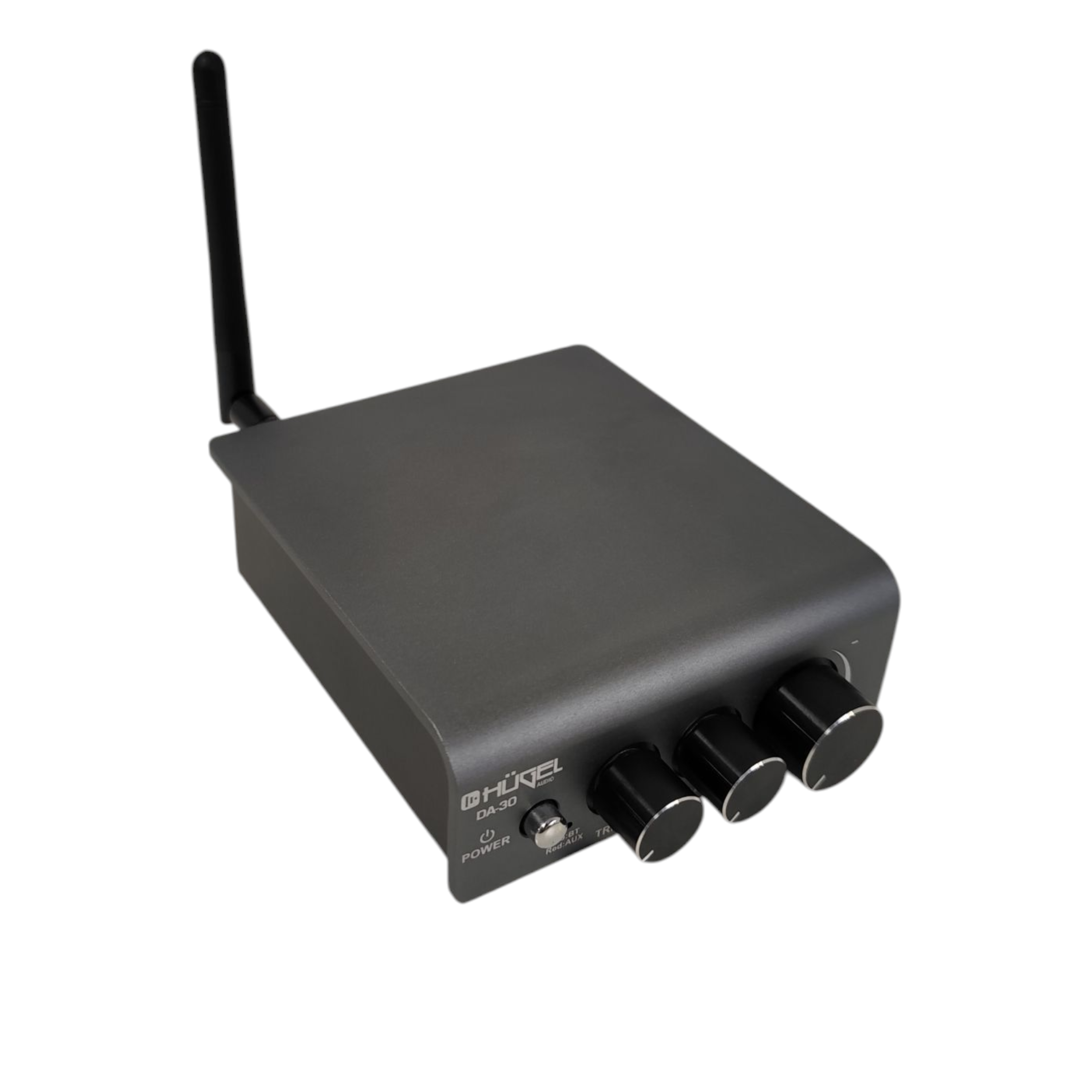 Mini Amplificador Hugel Bluetooth Hi-fi Control De Bajo 160 W Plateado - Imagen 4