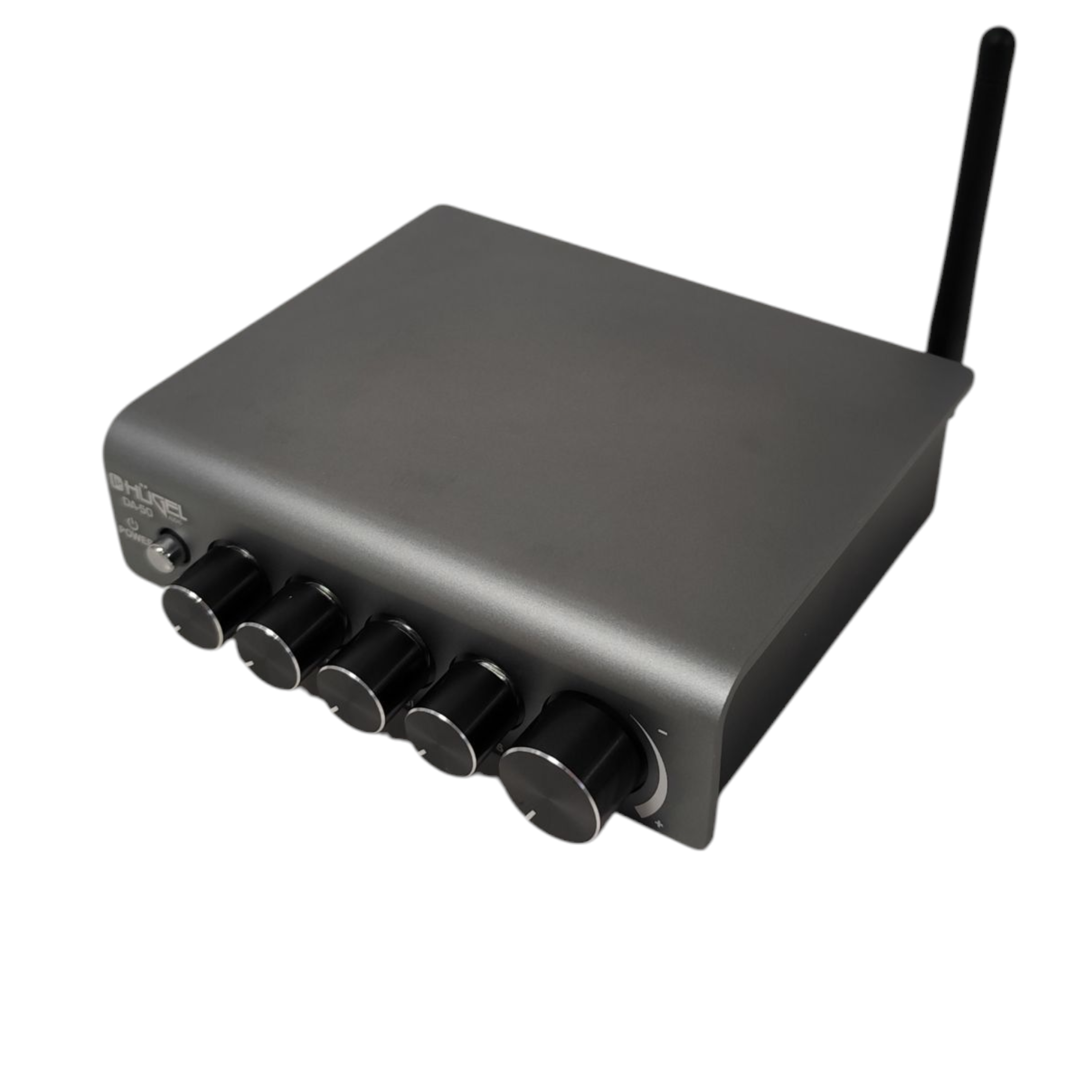 Mini Amplificador Hugel Bluetooth Hi-fi Control Subwoofer 160 W Plateado - Imagen 5