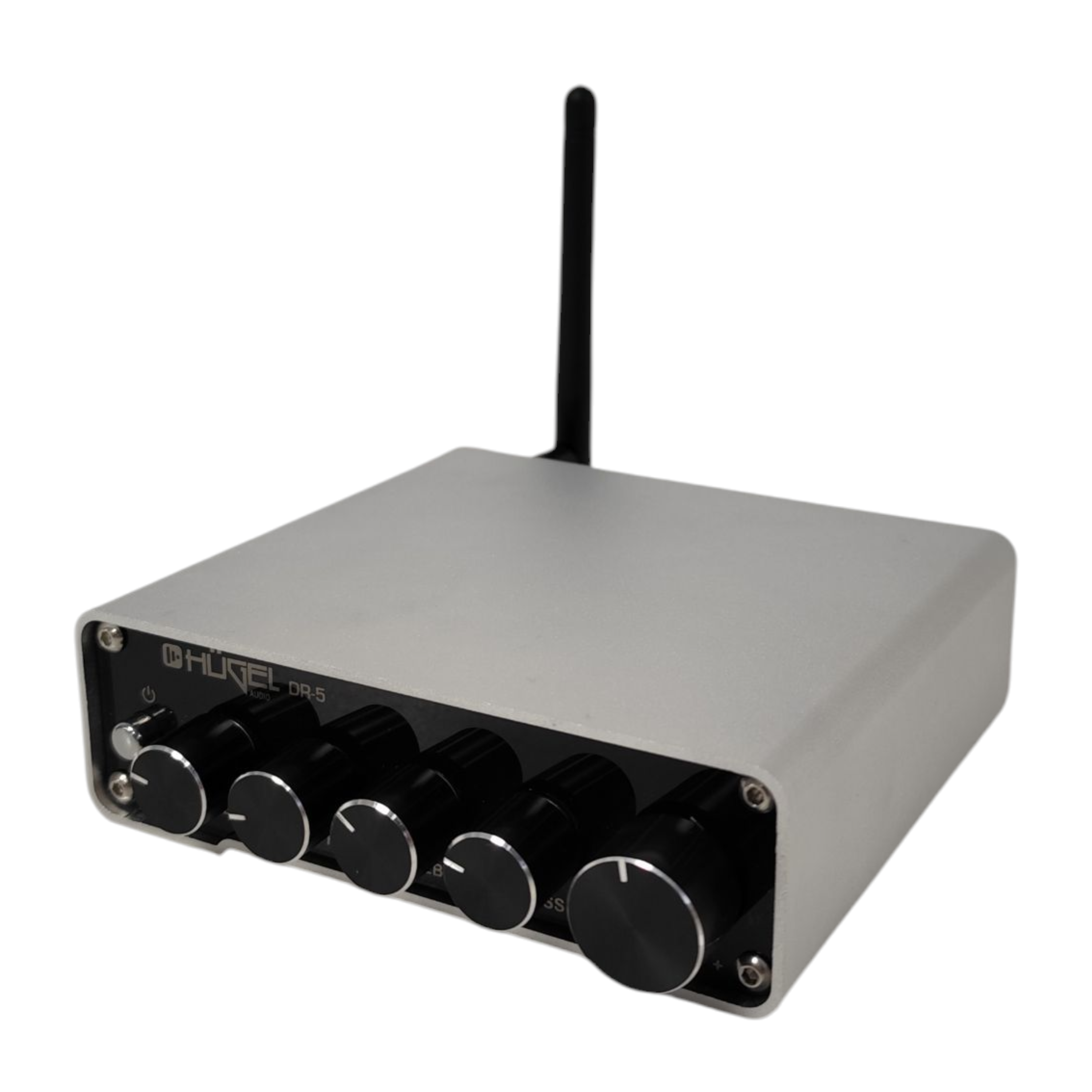 Mini Amplificador Digital Hugel Clase D 100w Bluetooth 100 W Plateado - Imagen 2