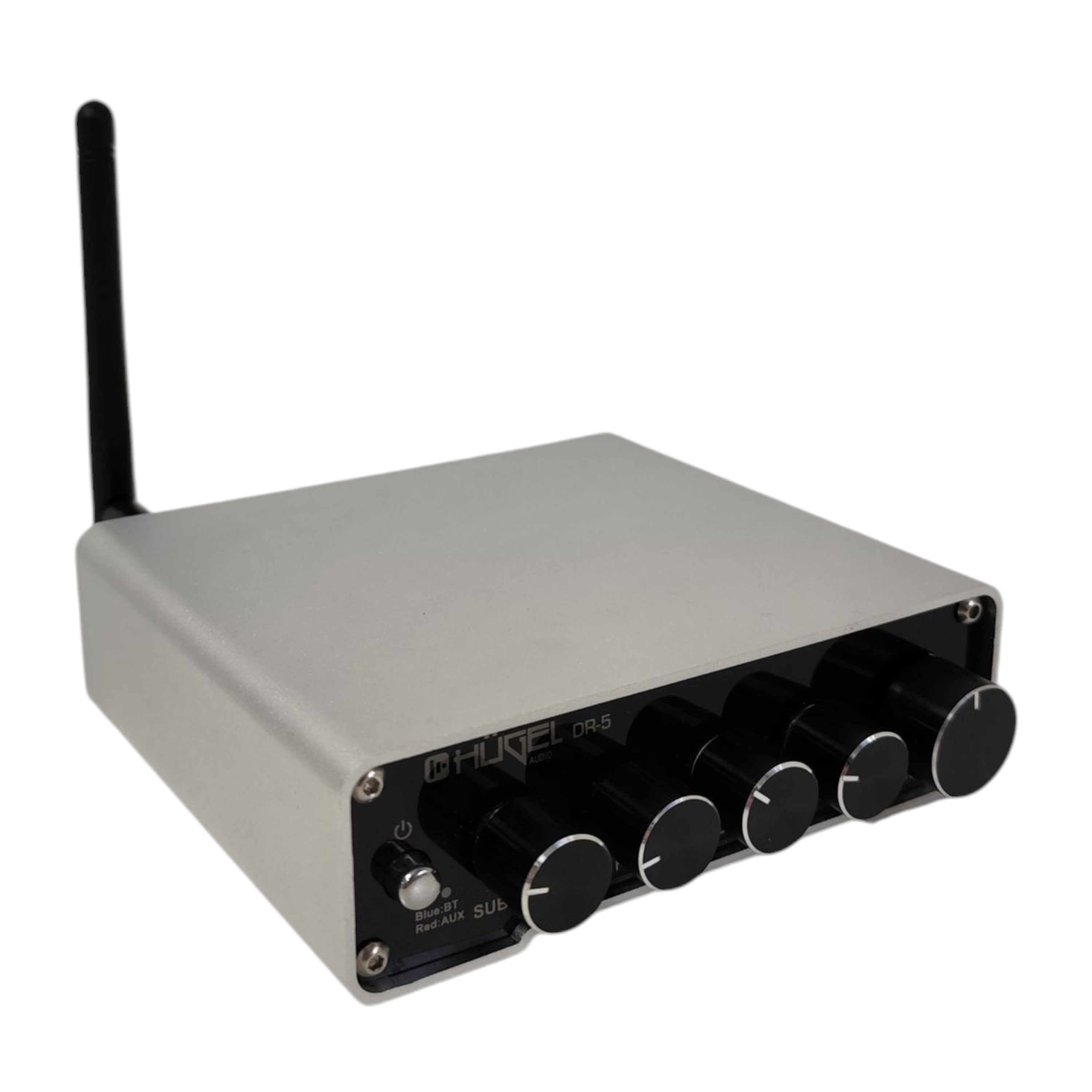 Mini Amplificador Digital Hugel Clase D 100w Bluetooth 100 W Plateado - Imagen 4