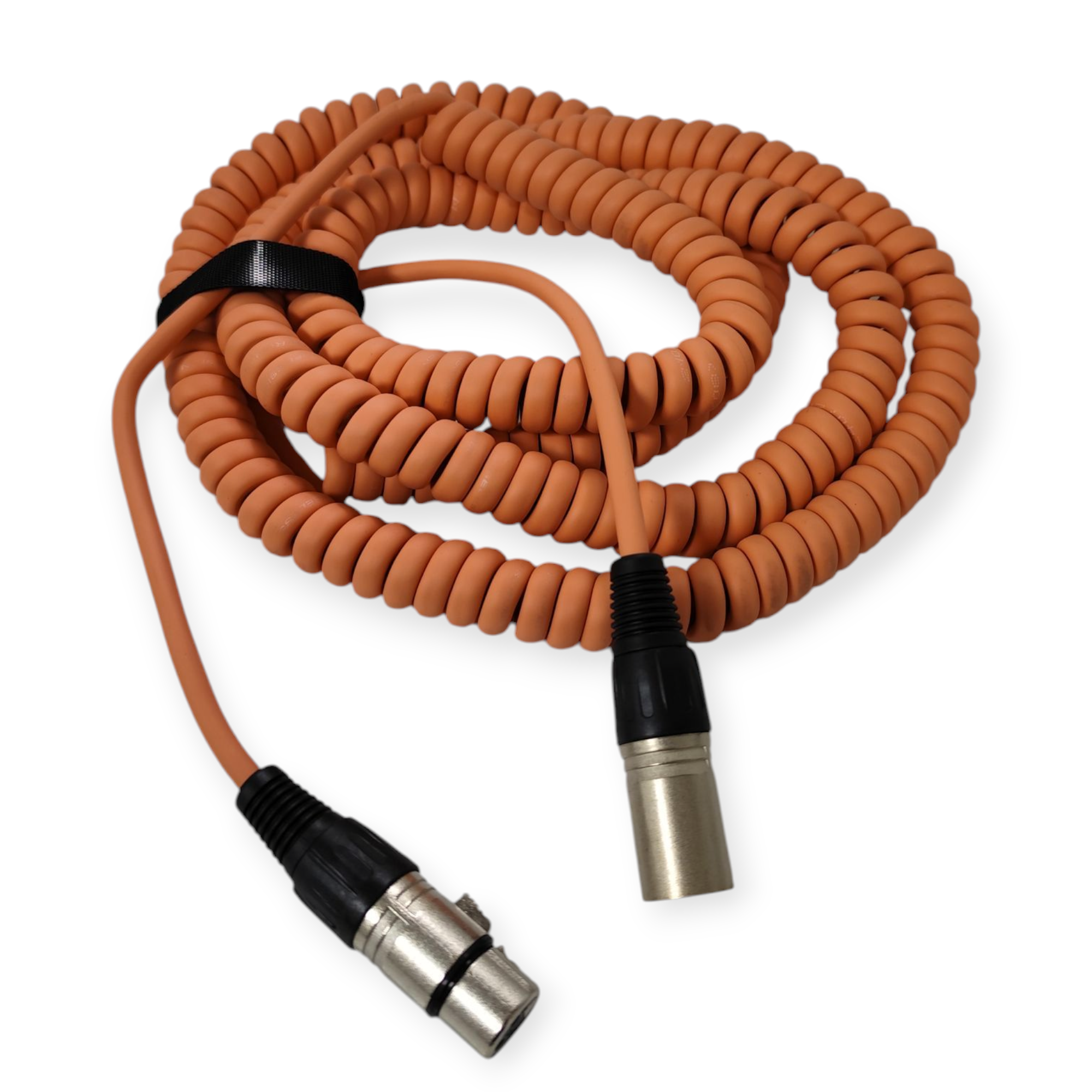 Cable Espiral Canon XLR Parquer 10 Metros Naranja